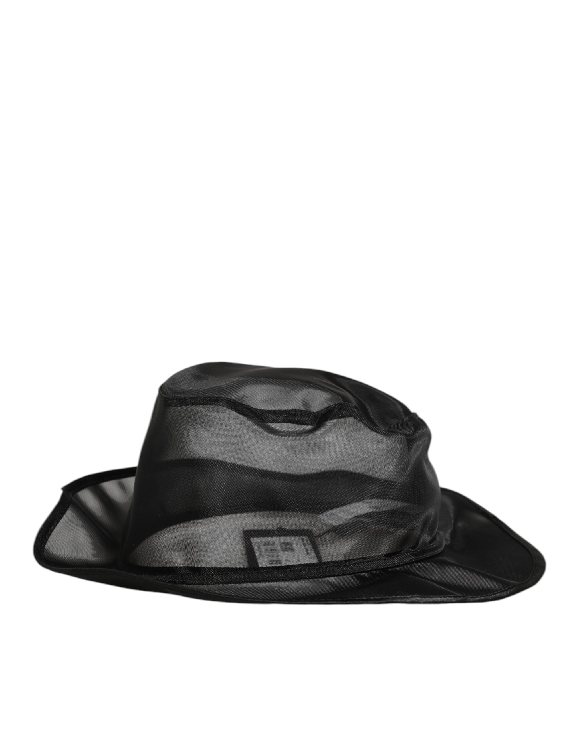 Dolce & Gabbana Black Silk Mesh Bucket Men Fisherman Cap Hat Dolce & Gabbana