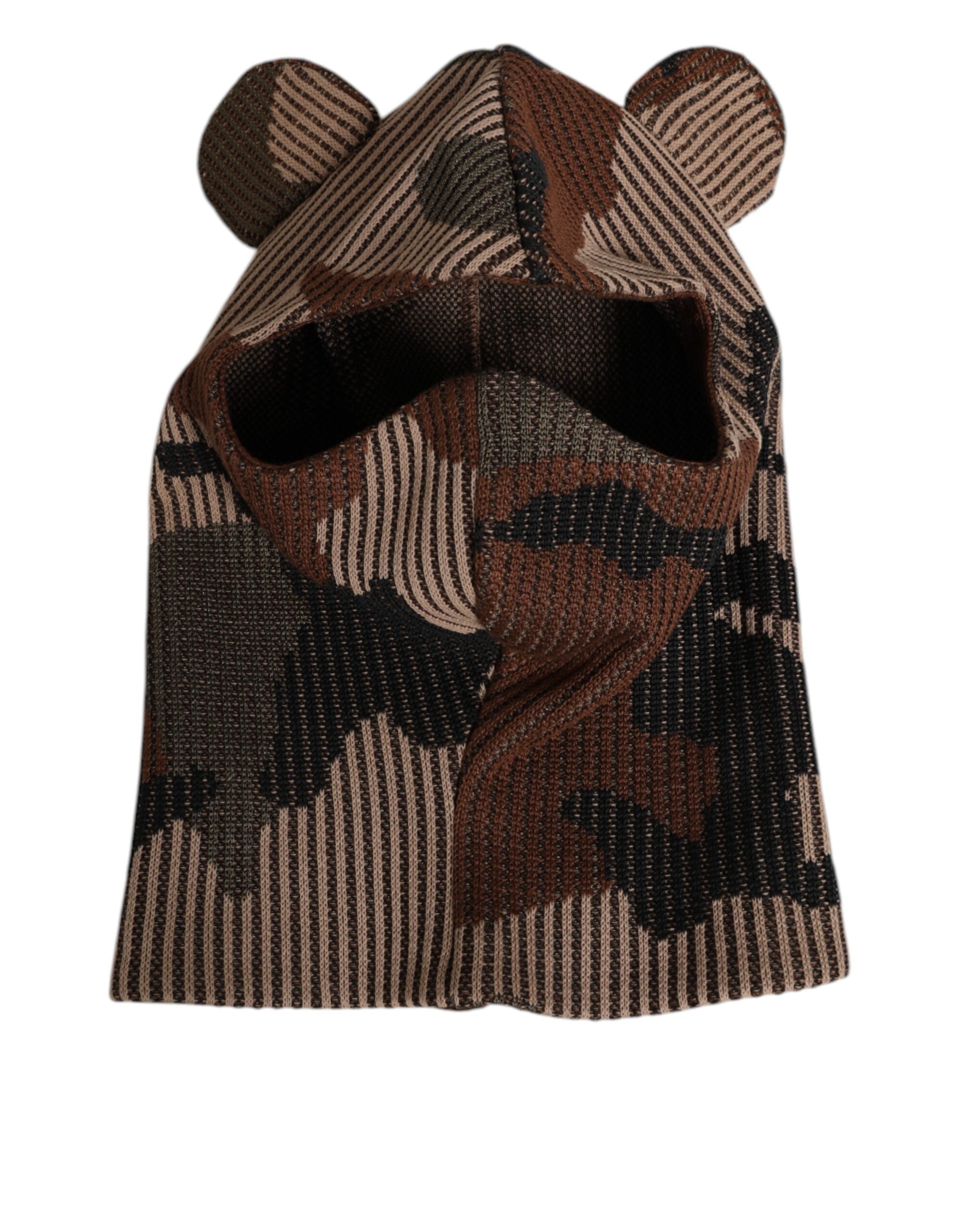 Dolce & Gabbana Multicolor Camouflage Balaclava Mask Men Cap One Size Hat Dolce & Gabbana