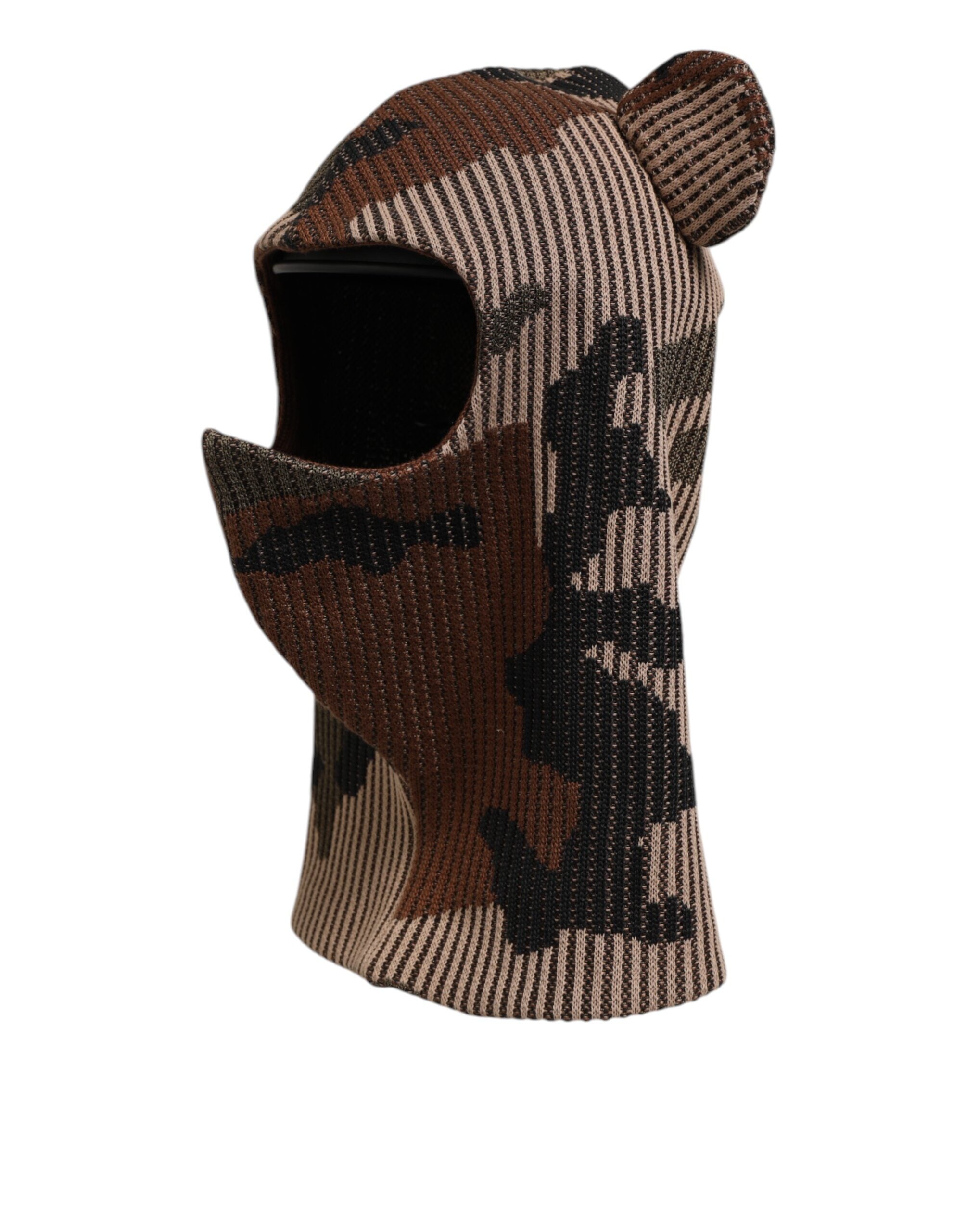 Dolce & Gabbana Multicolor Camouflage Balaclava Mask Men Cap One Size Hat Dolce & Gabbana