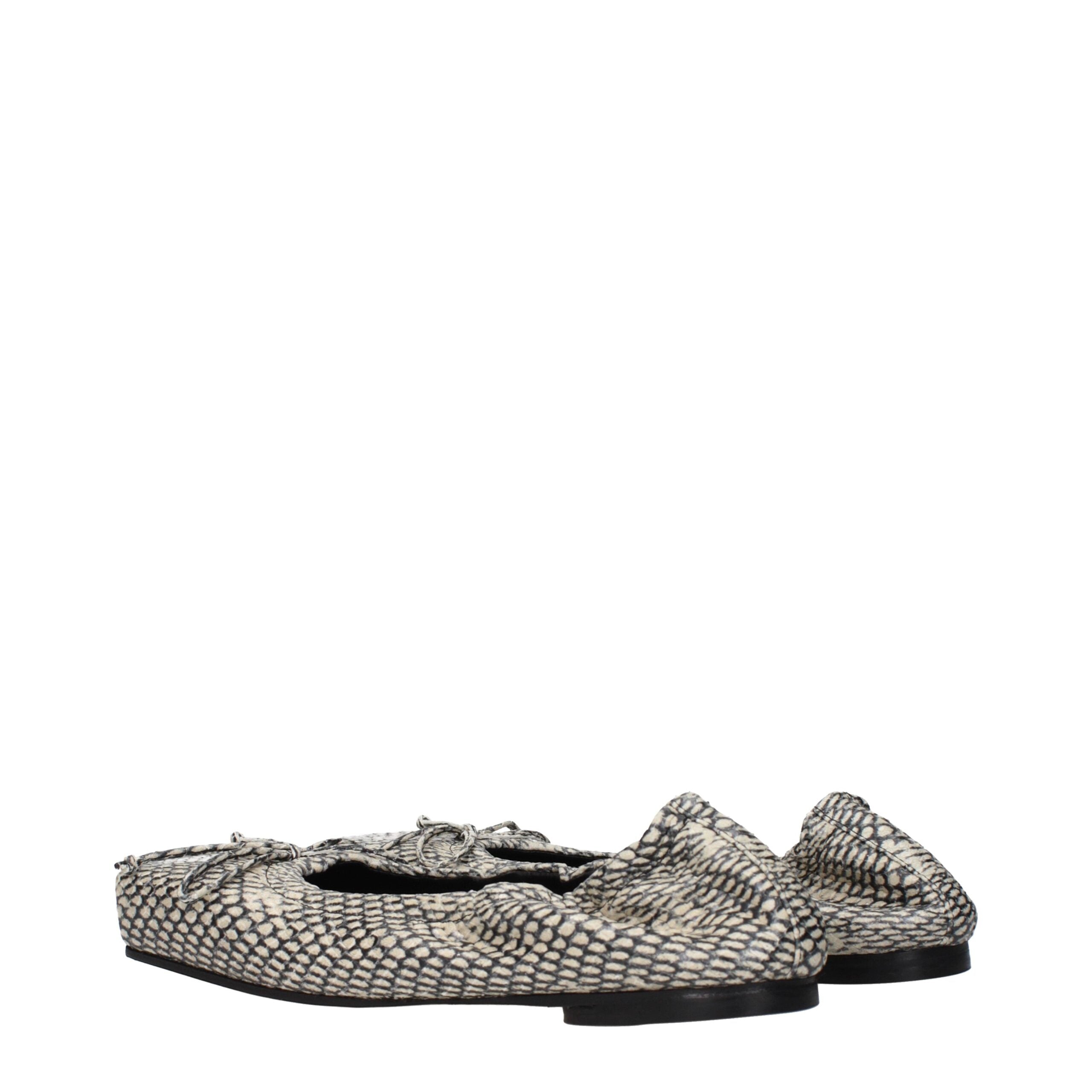 Jacquemus Beige Leather Ballet Flats Jacquemus