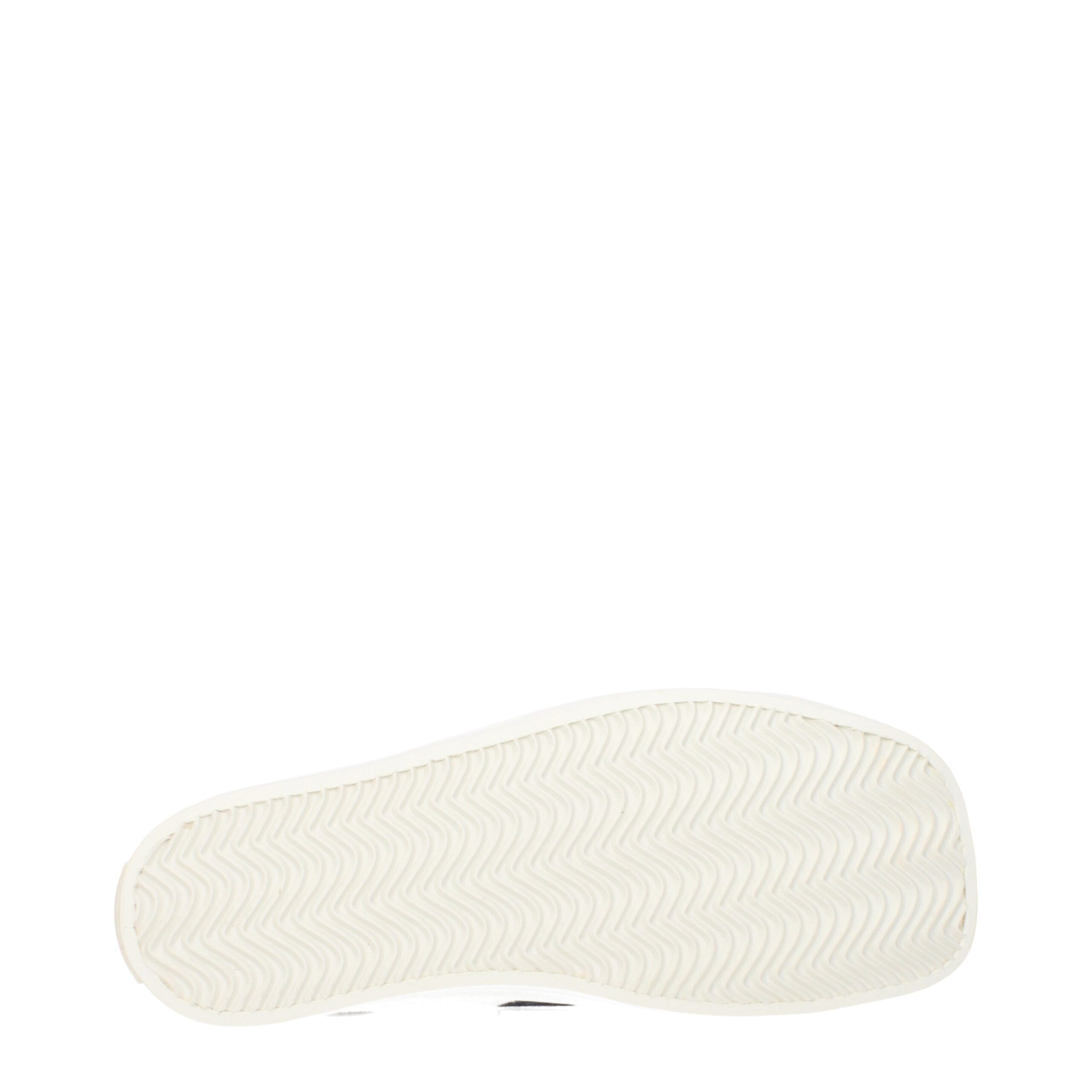 Moschino White Fabric Low Top Sneakers Moschino