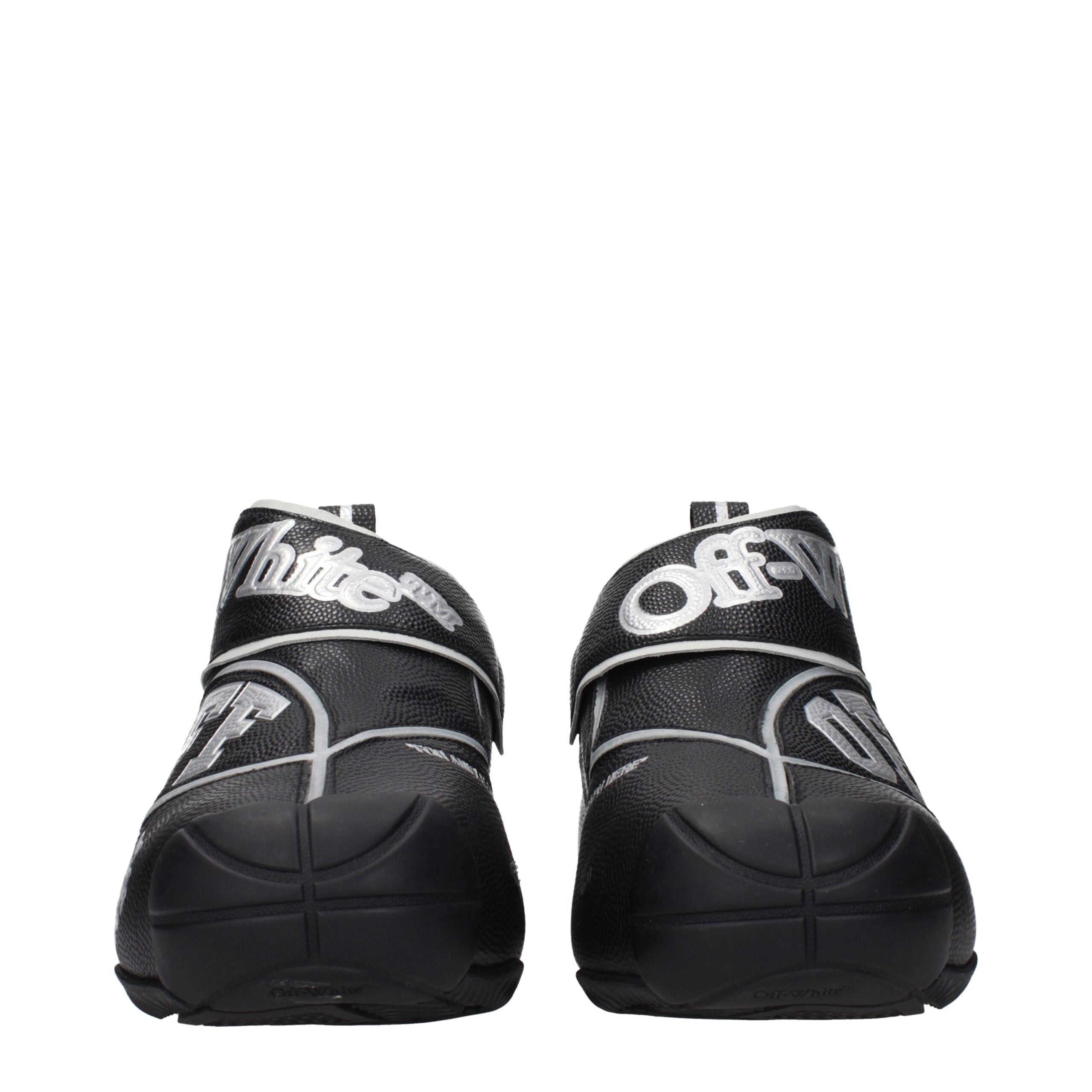 Off-White Black Leather High Top Sneakers Off-White