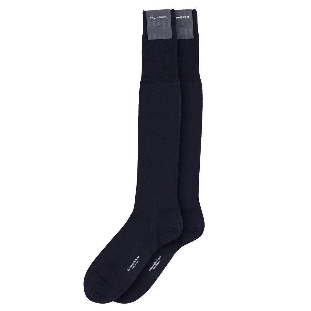 ZEGNA Blue Wool Socks ZEGNA
