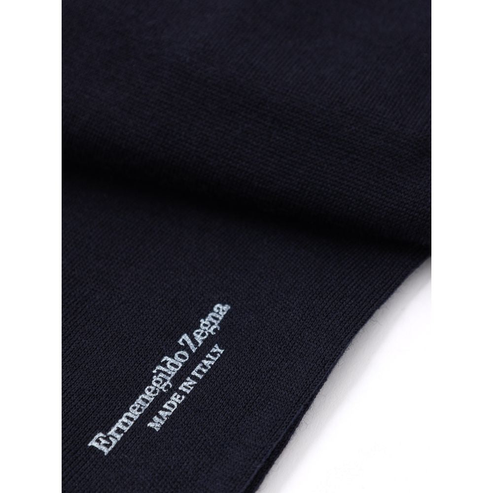 ZEGNA Blue Wool Socks ZEGNA