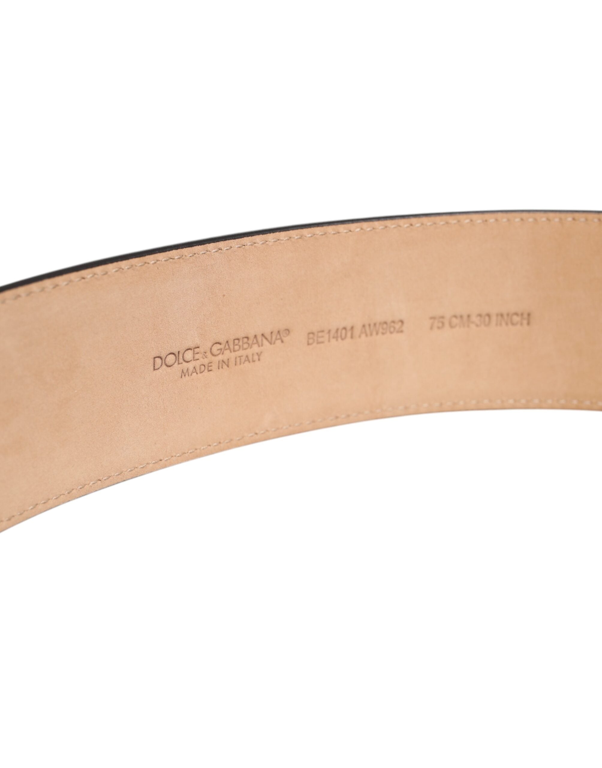 Dolce & Gabbana Brown Leather Classic Metal Oval Buckle Belt Dolce & Gabbana
