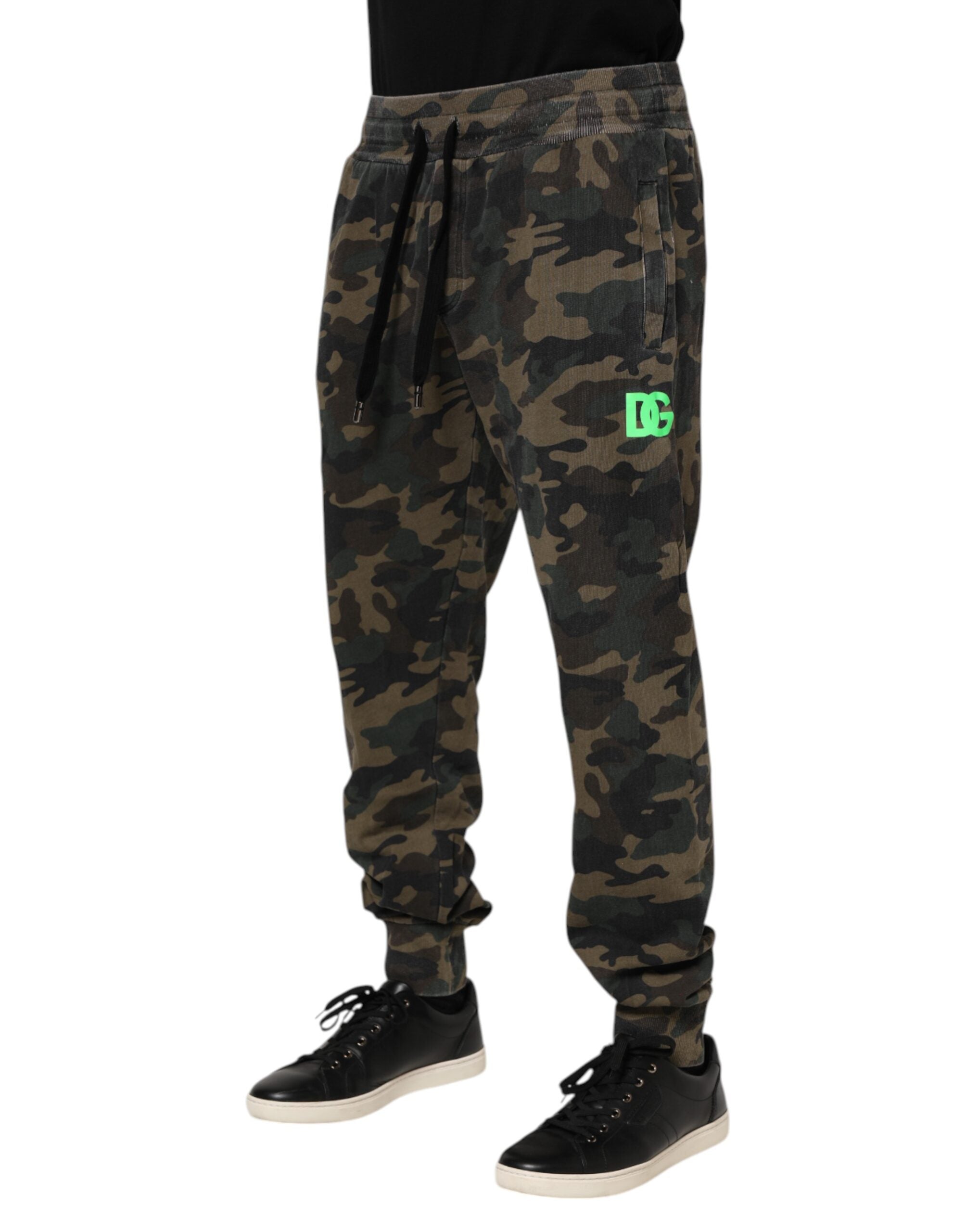 Dolce & Gabbana Multicolor Camouflage Cotton Men Jogger Pants Dolce & Gabbana