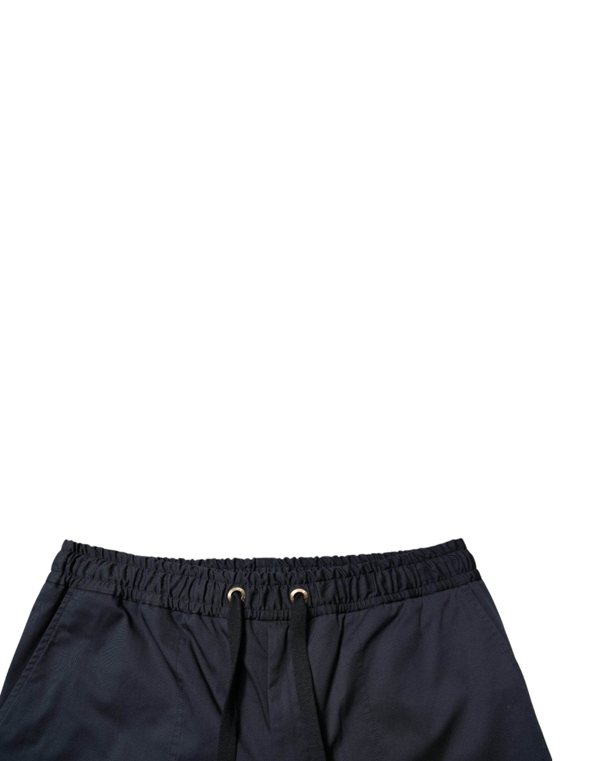 Dolce & Gabbana Navy Blue Cotton Stretch Men Bermuda Shorts Dolce & Gabbana