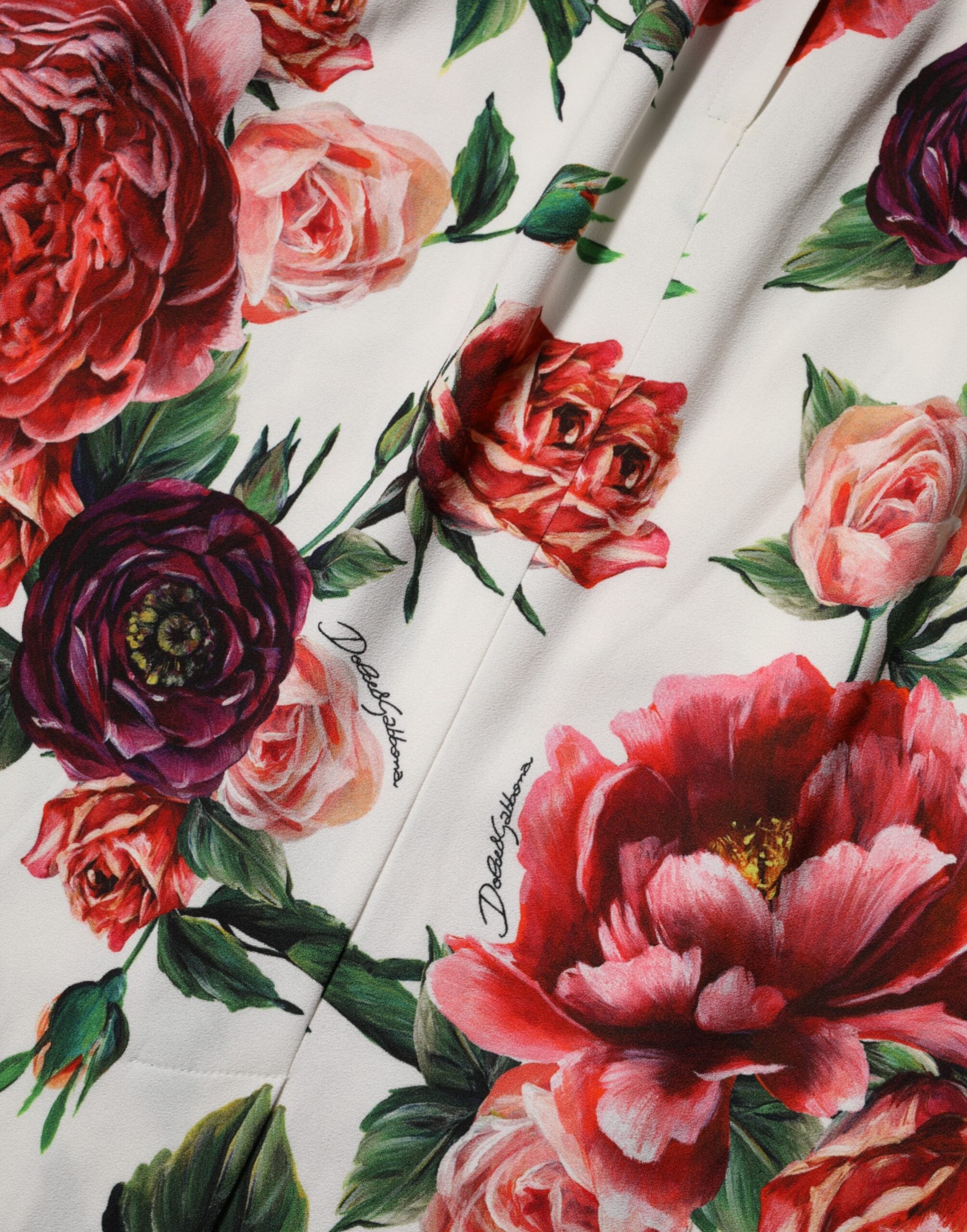Dolce & Gabbana Multicolor Floral Print Viscose Sheath Dress Dolce & Gabbana