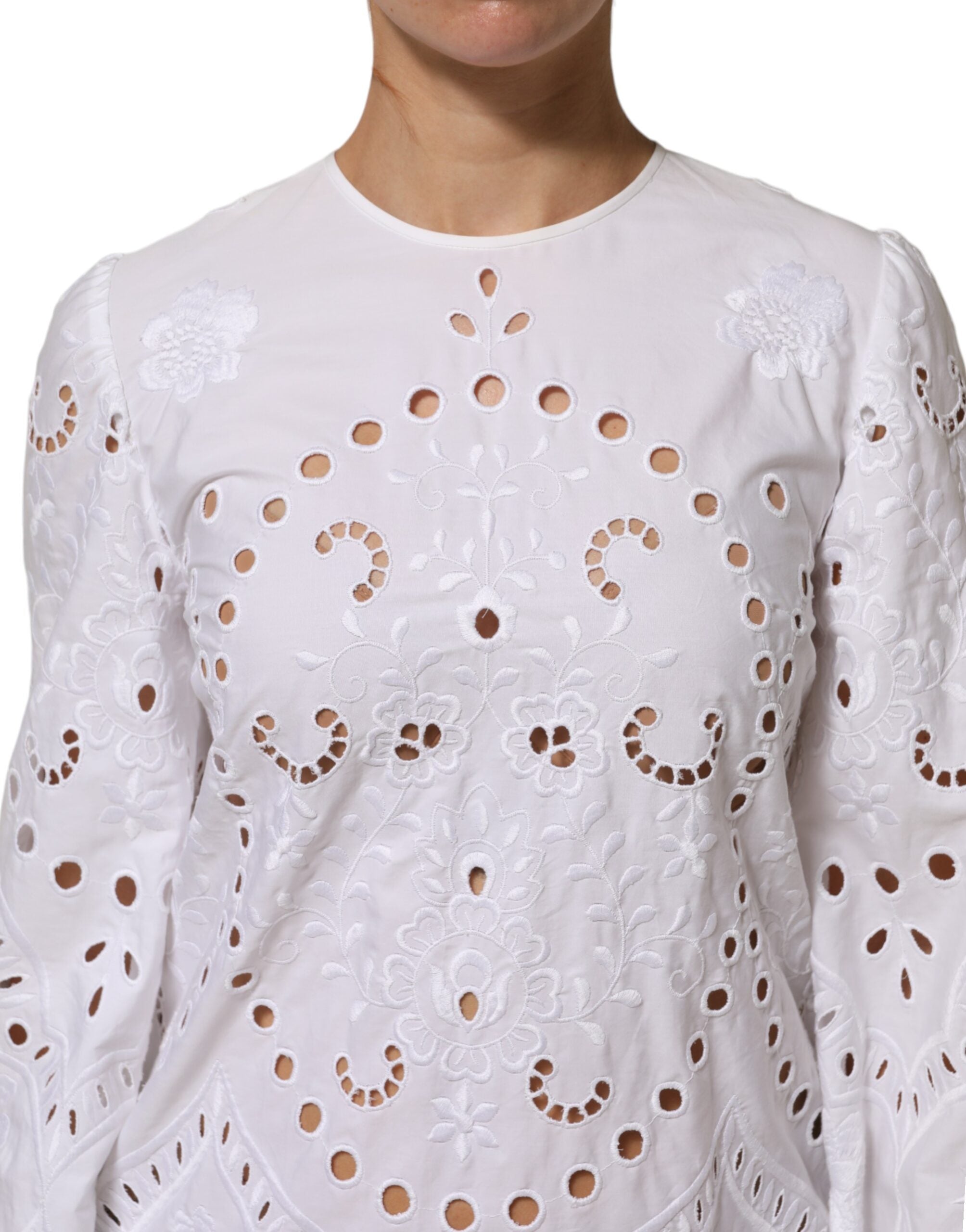 Dolce & Gabbana White Cut Out A-line Sheath Mini Dress Dolce & Gabbana