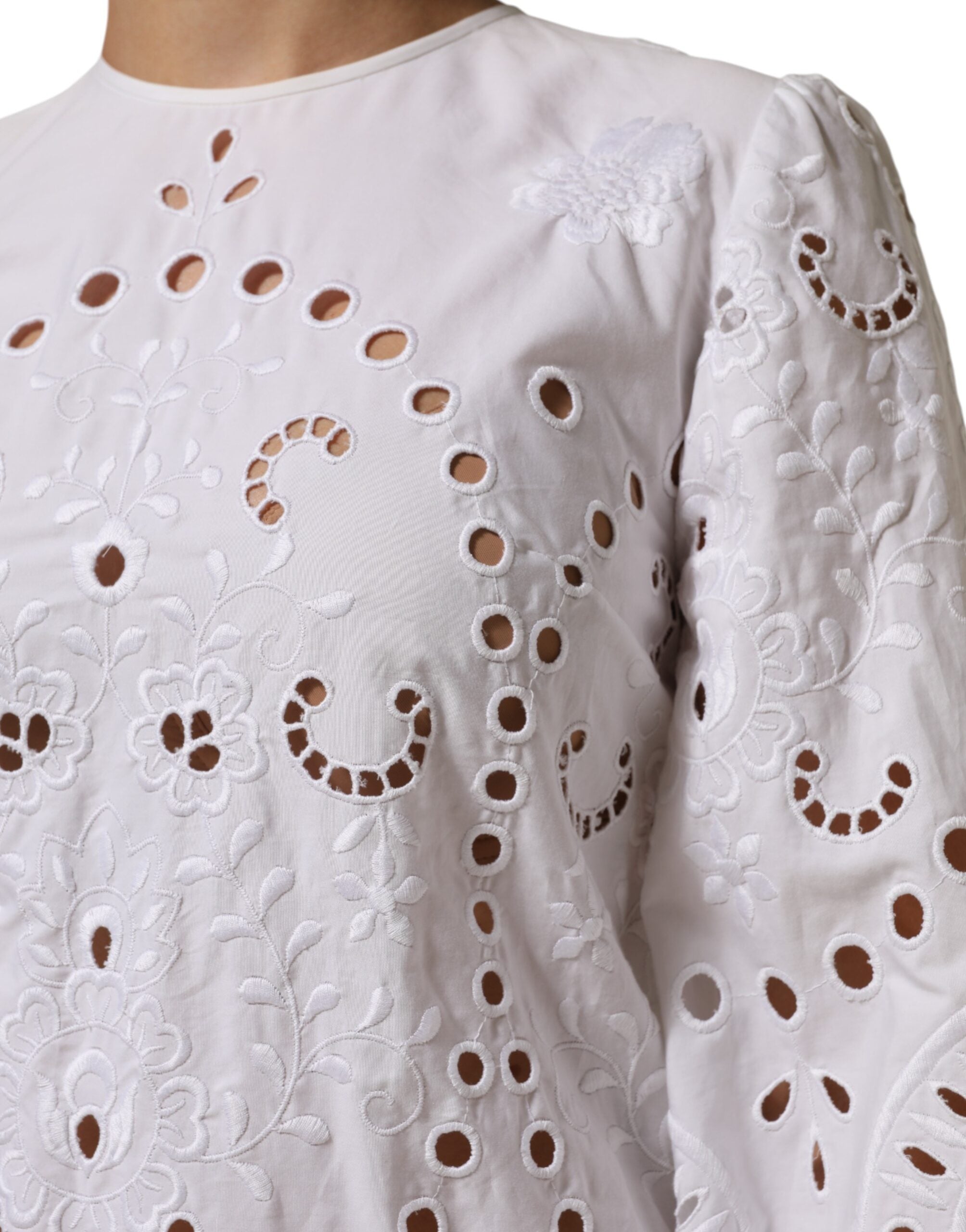 Dolce & Gabbana White Cut Out A-line Sheath Mini Dress Dolce & Gabbana