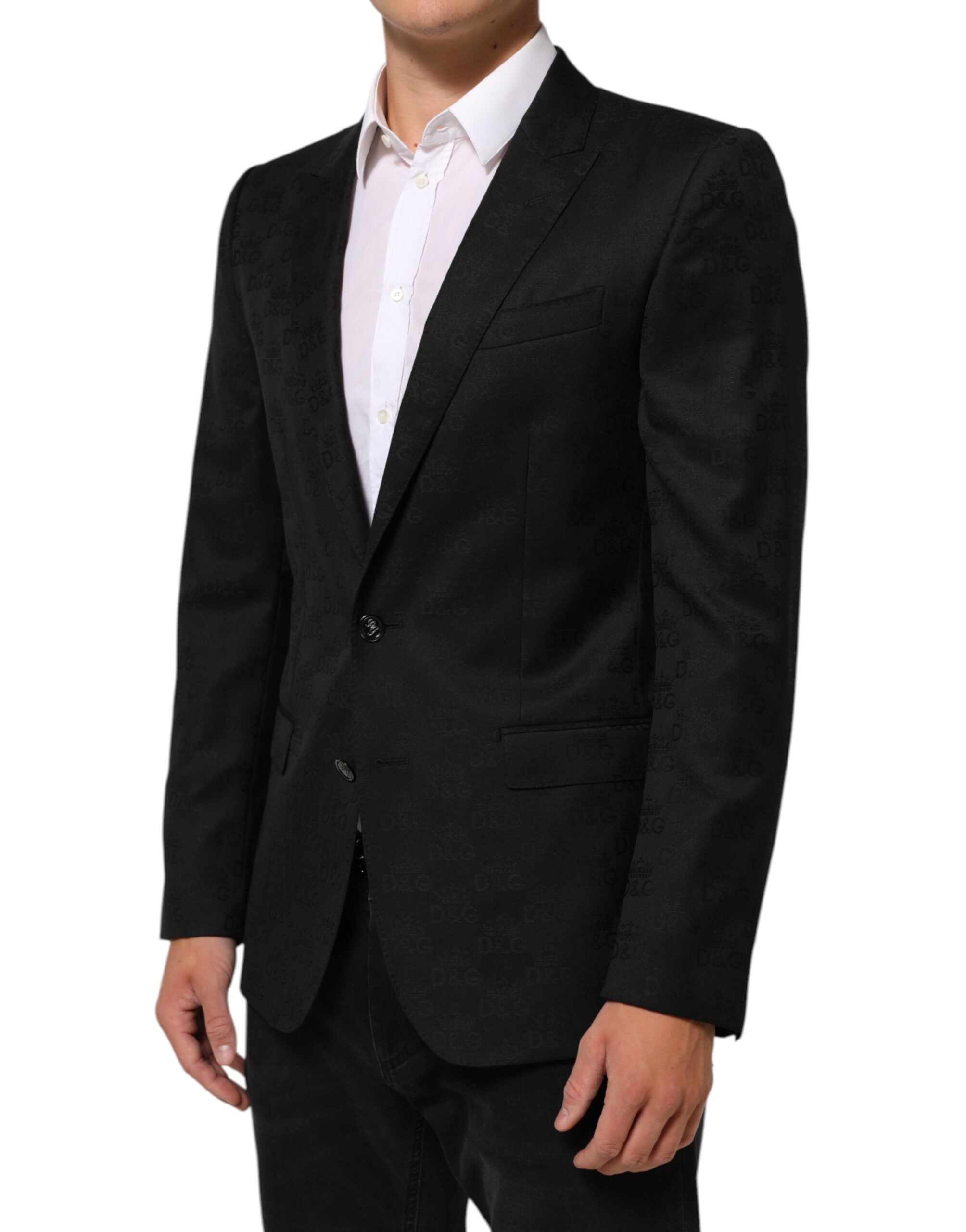 Dolce & Gabbana Black MARTINI 2 Buttons Suit Jacket Blazer Dolce & Gabbana