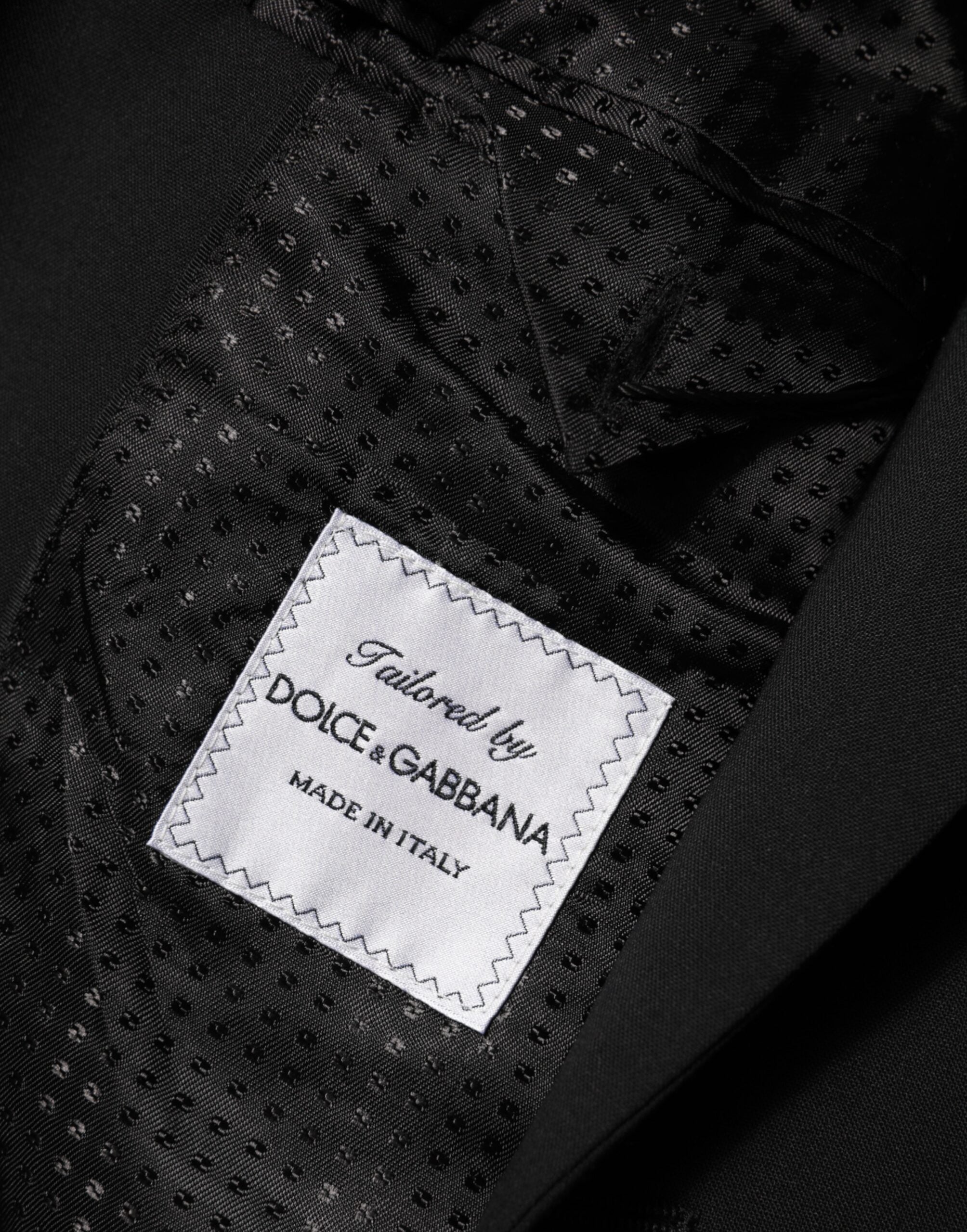 Dolce & Gabbana Black Wool 2 Buttons Suit Men Jacket Blazer Dolce & Gabbana