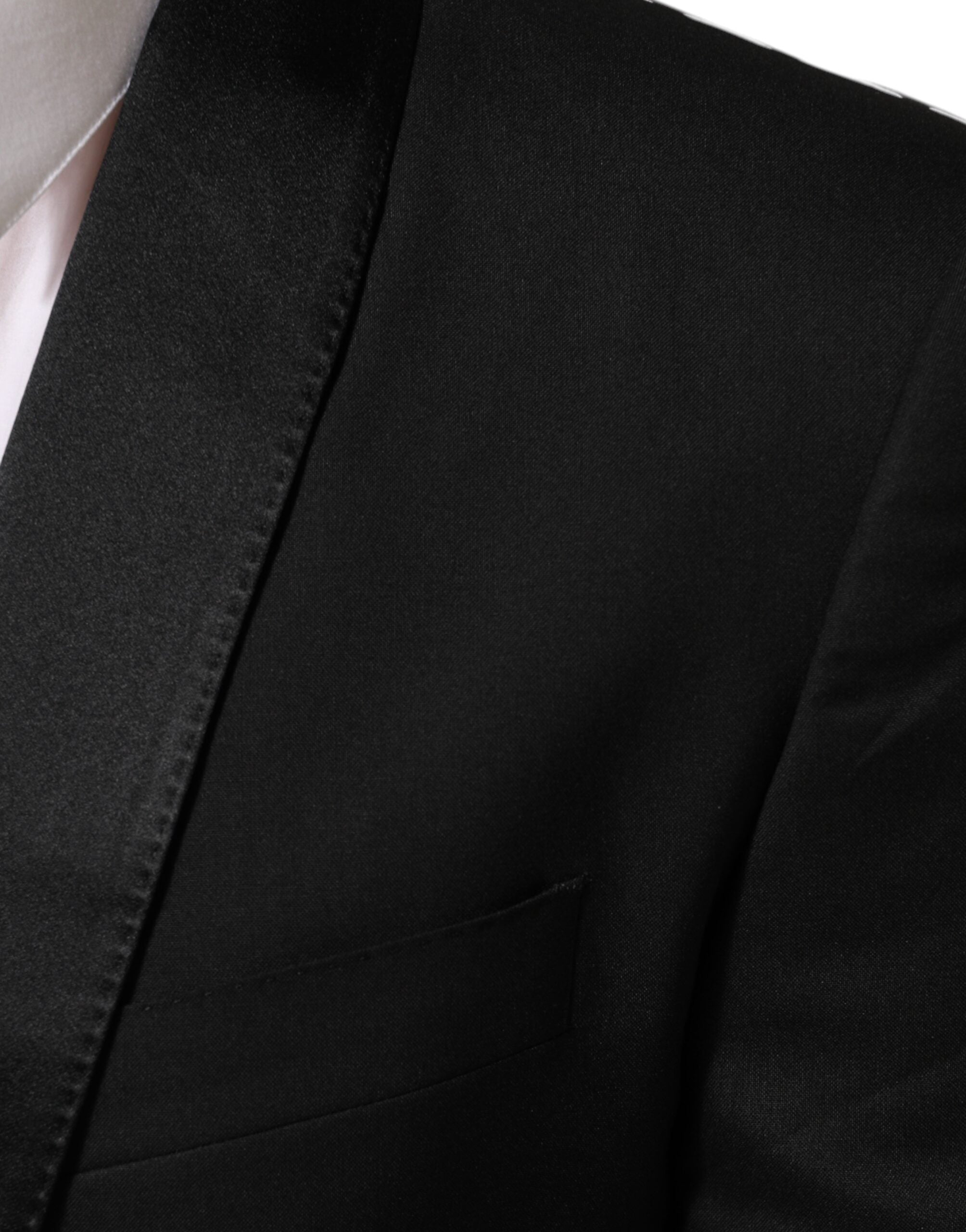 Dolce & Gabbana Black MARTINI 1 Button Suit Jacket Blazer Dolce & Gabbana