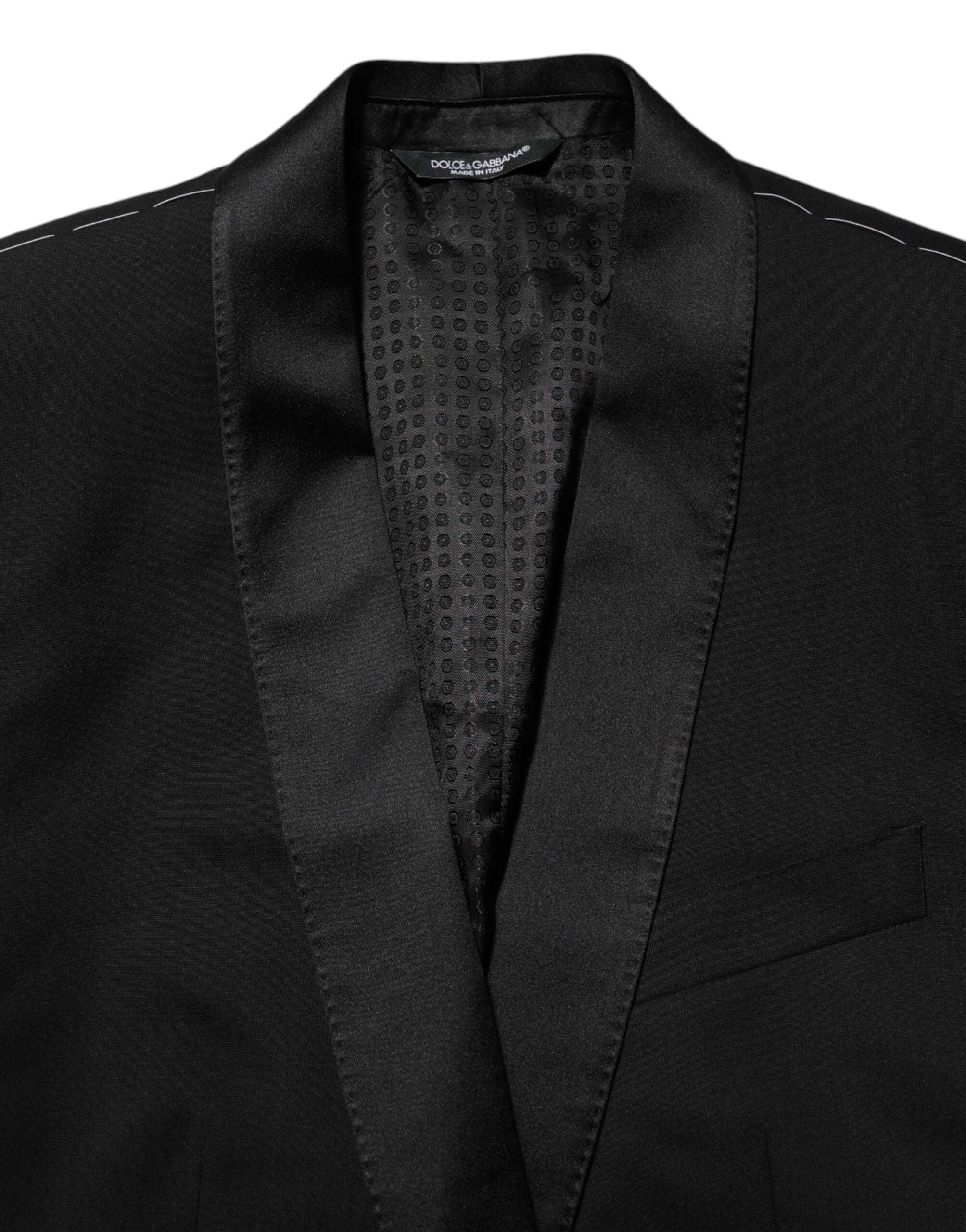Dolce & Gabbana Black MARTINI 1 Button Suit Jacket Blazer Dolce & Gabbana