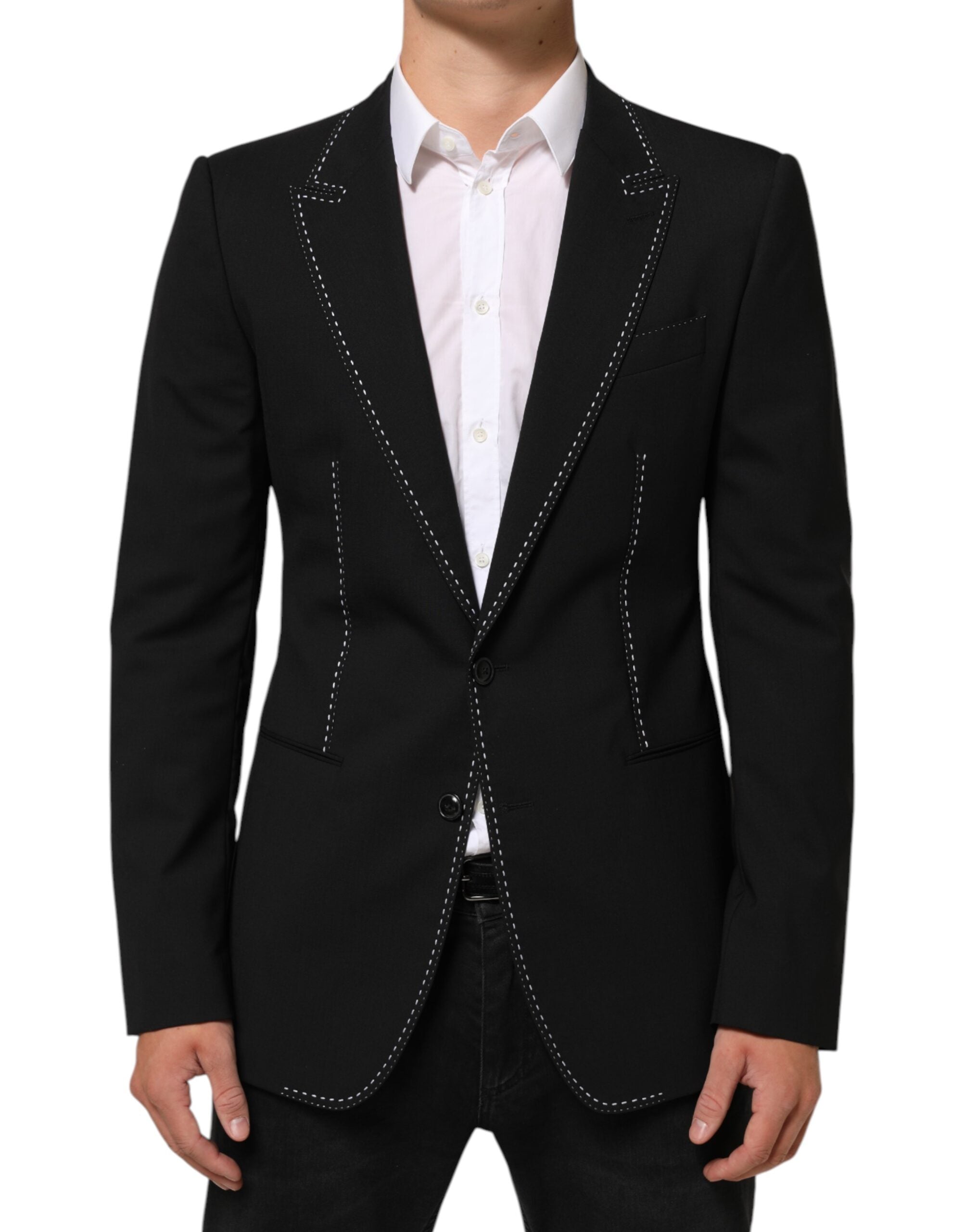 Dolce & Gabbana Black SICILIA 2 Buttons Suit Jacket Blazer Dolce & Gabbana