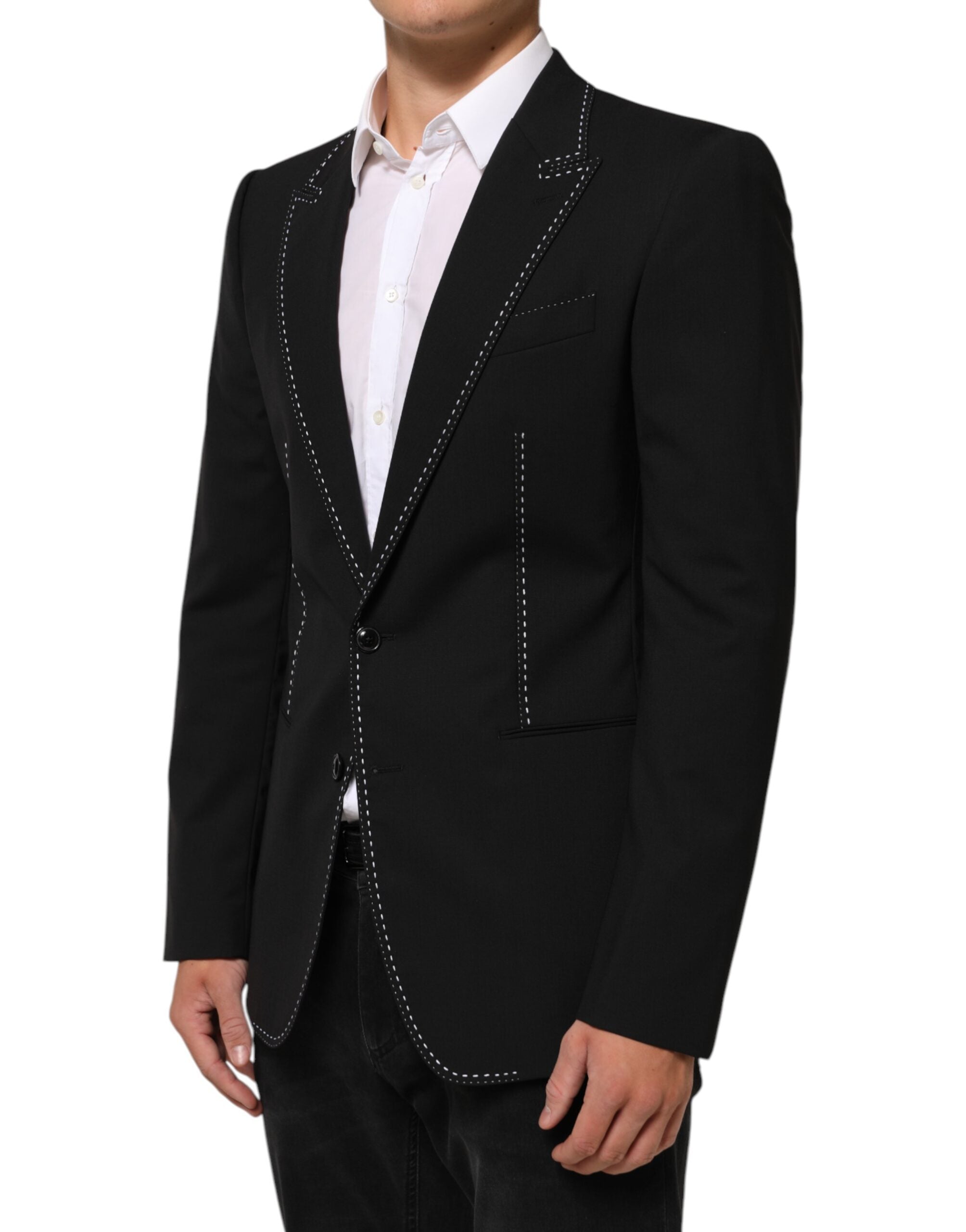 Dolce & Gabbana Black SICILIA 2 Buttons Suit Jacket Blazer Dolce & Gabbana