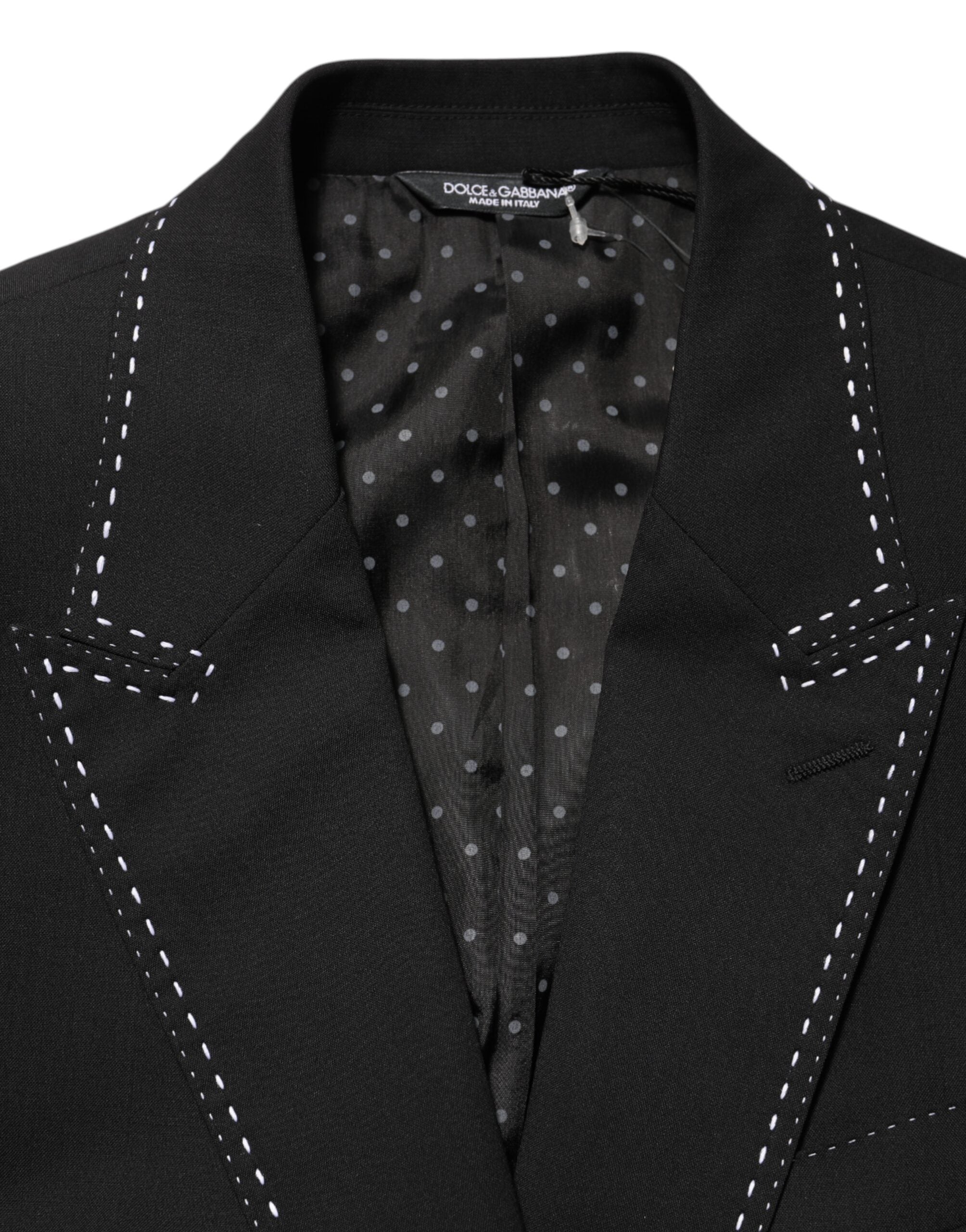 Dolce & Gabbana Black SICILIA 2 Buttons Suit Jacket Blazer Dolce & Gabbana