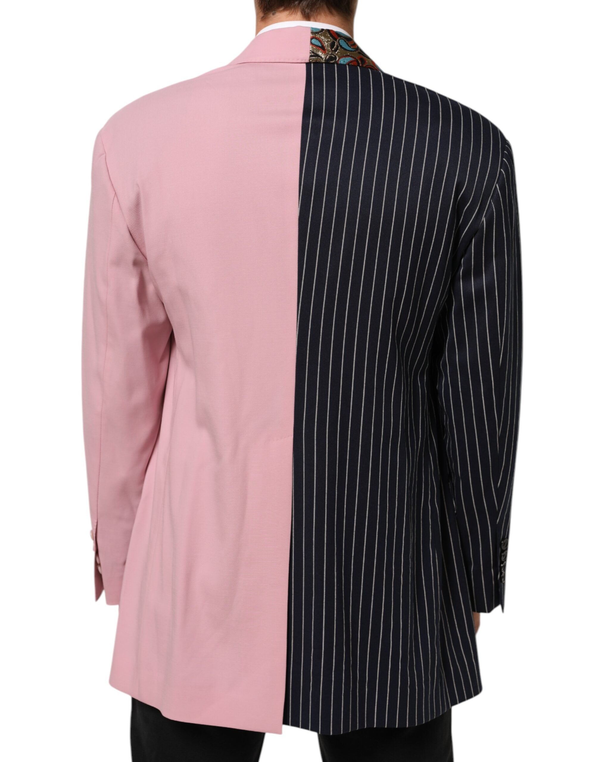 Dolce & Gabbana Multicolor Patchwork Single Breasted Jacket Blazer Dolce & Gabbana
