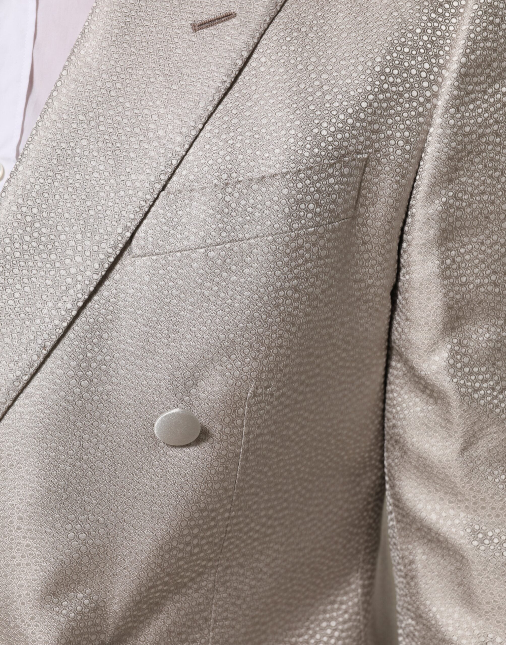 Dolce & Gabbana Beige MARTINI Double-Breasted Suit Blazer Dolce & Gabbana