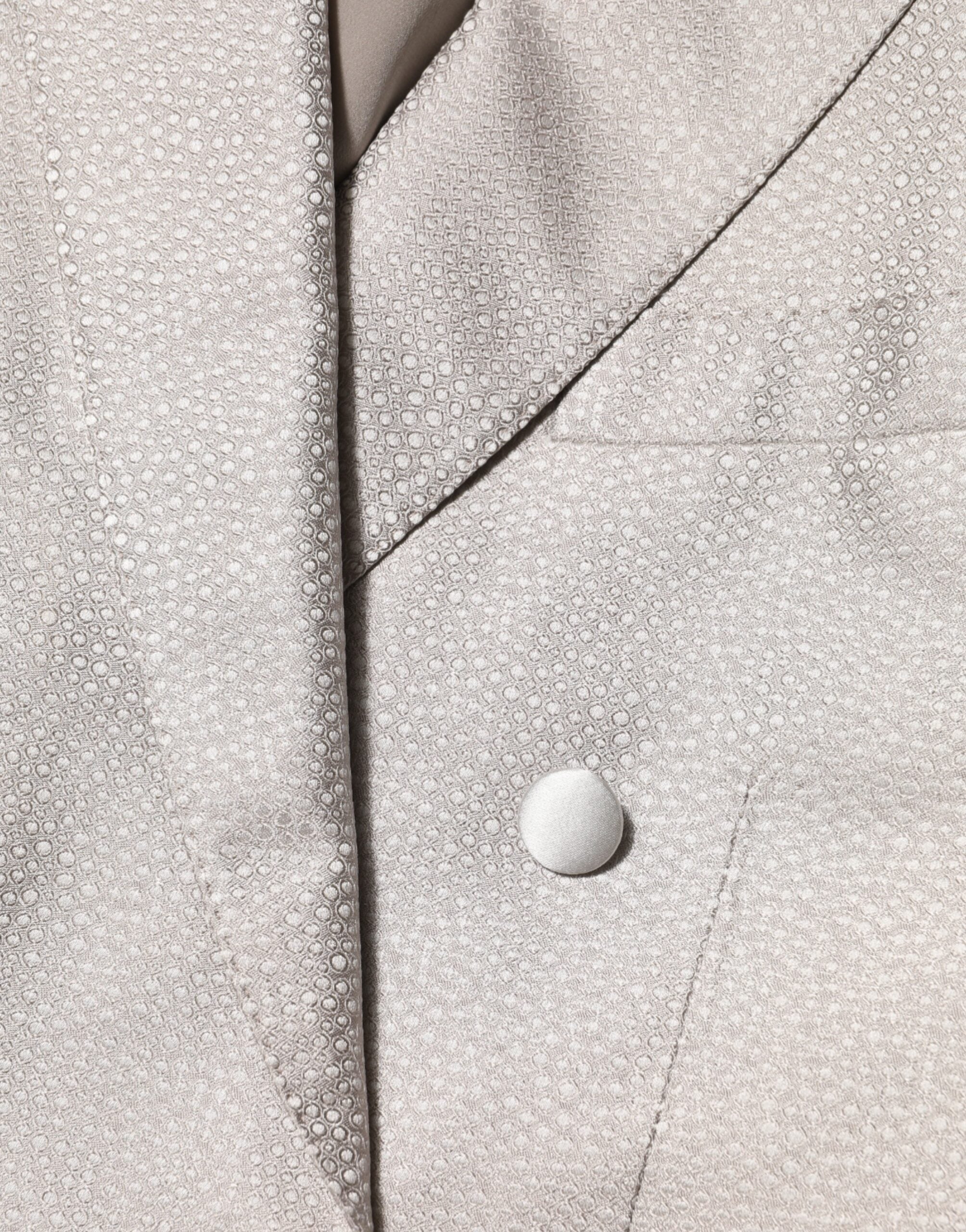 Dolce & Gabbana Beige MARTINI Double-Breasted Suit Blazer Dolce & Gabbana