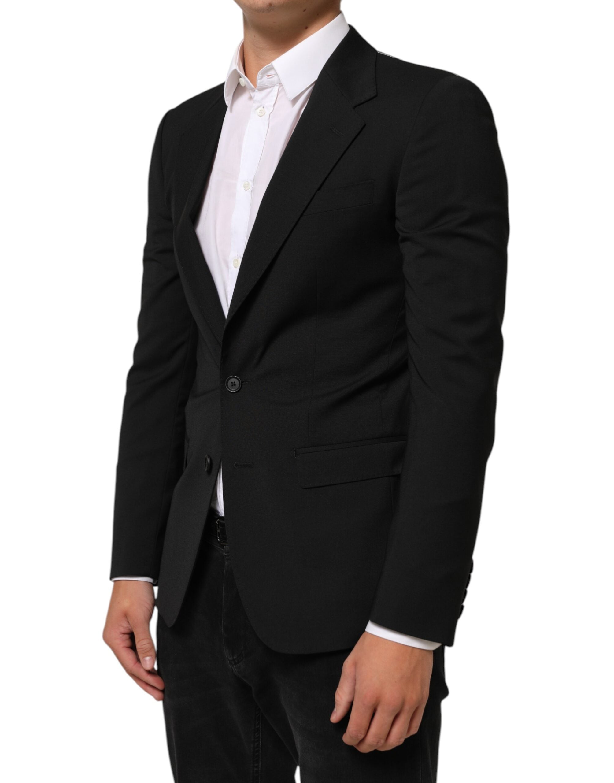 Dolce & Gabbana Black STAFF 2 Buttons Suit Jacket Blazer Dolce & Gabbana