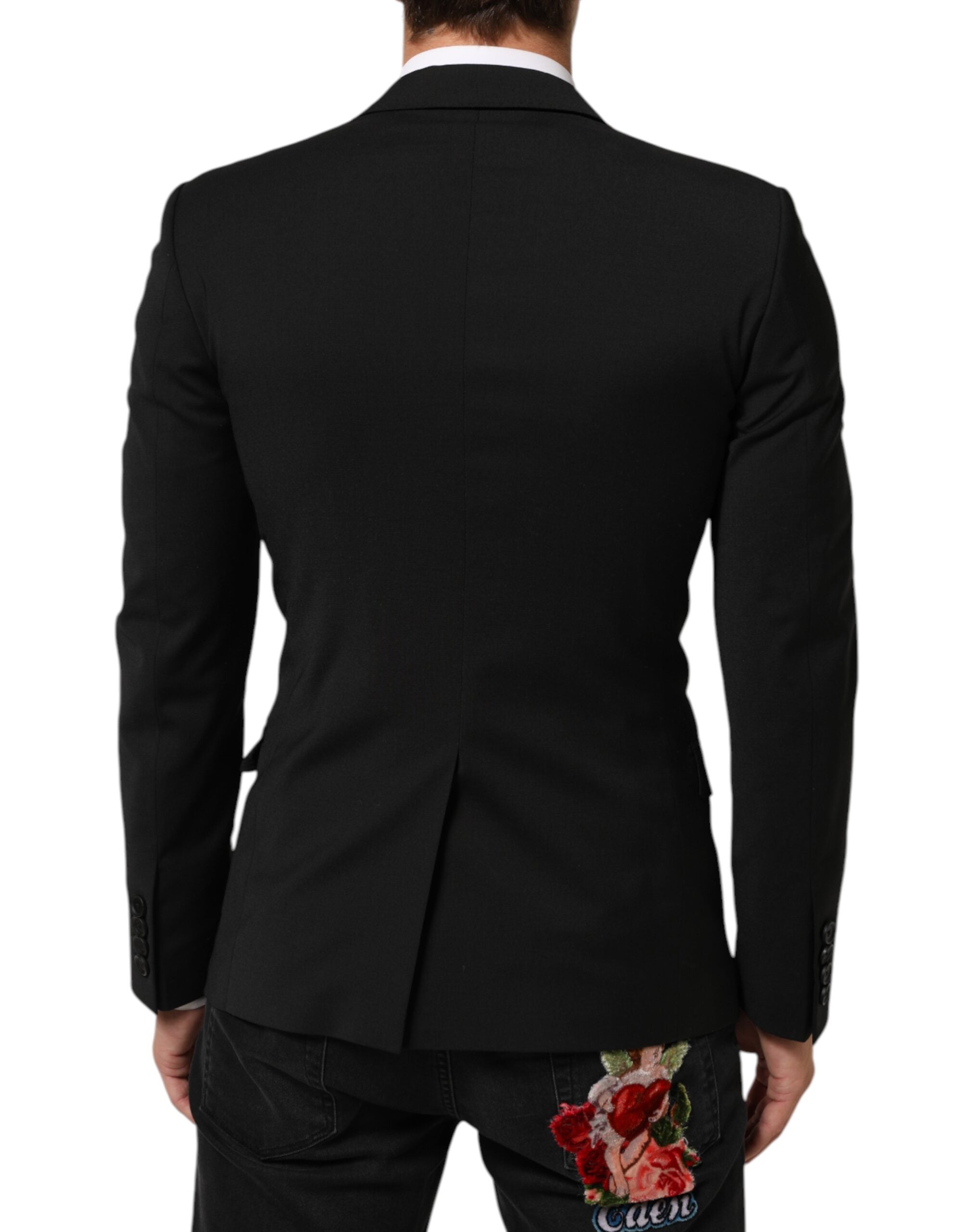 Dolce & Gabbana Black STAFF 2 Buttons Suit Jacket Blazer Dolce & Gabbana