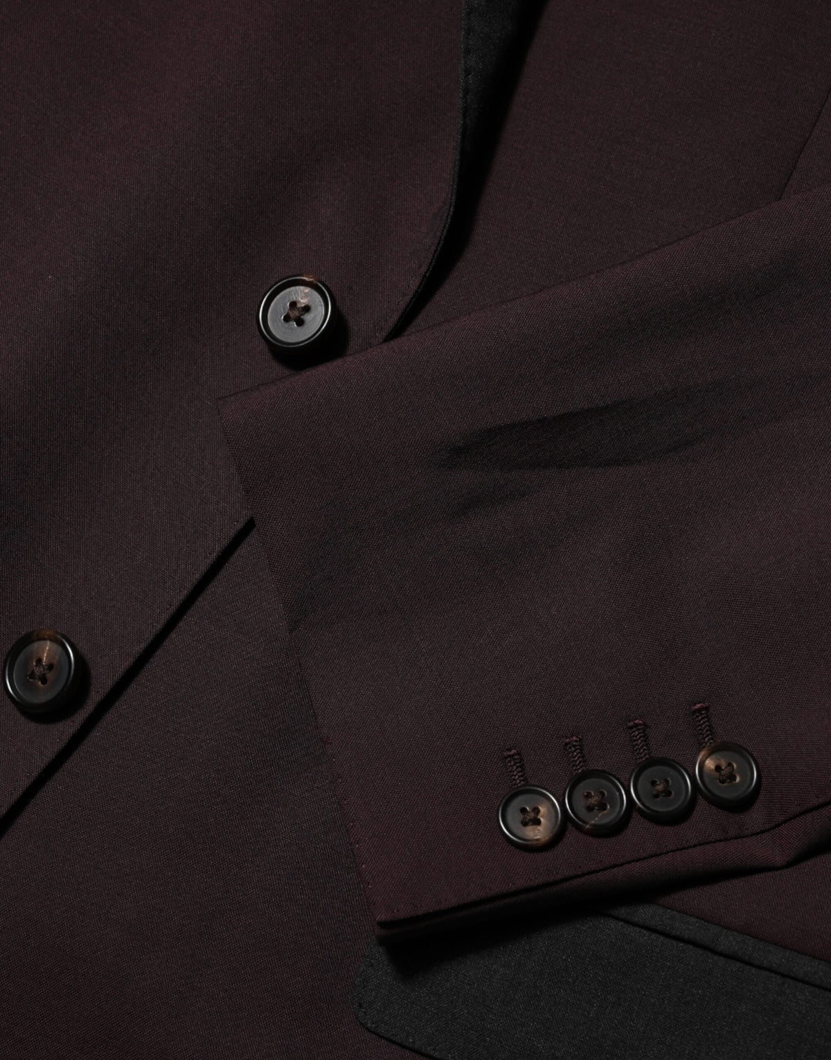 Dolce & Gabbana Maroon Wool 2 Buttons Suit Jacket Blazer