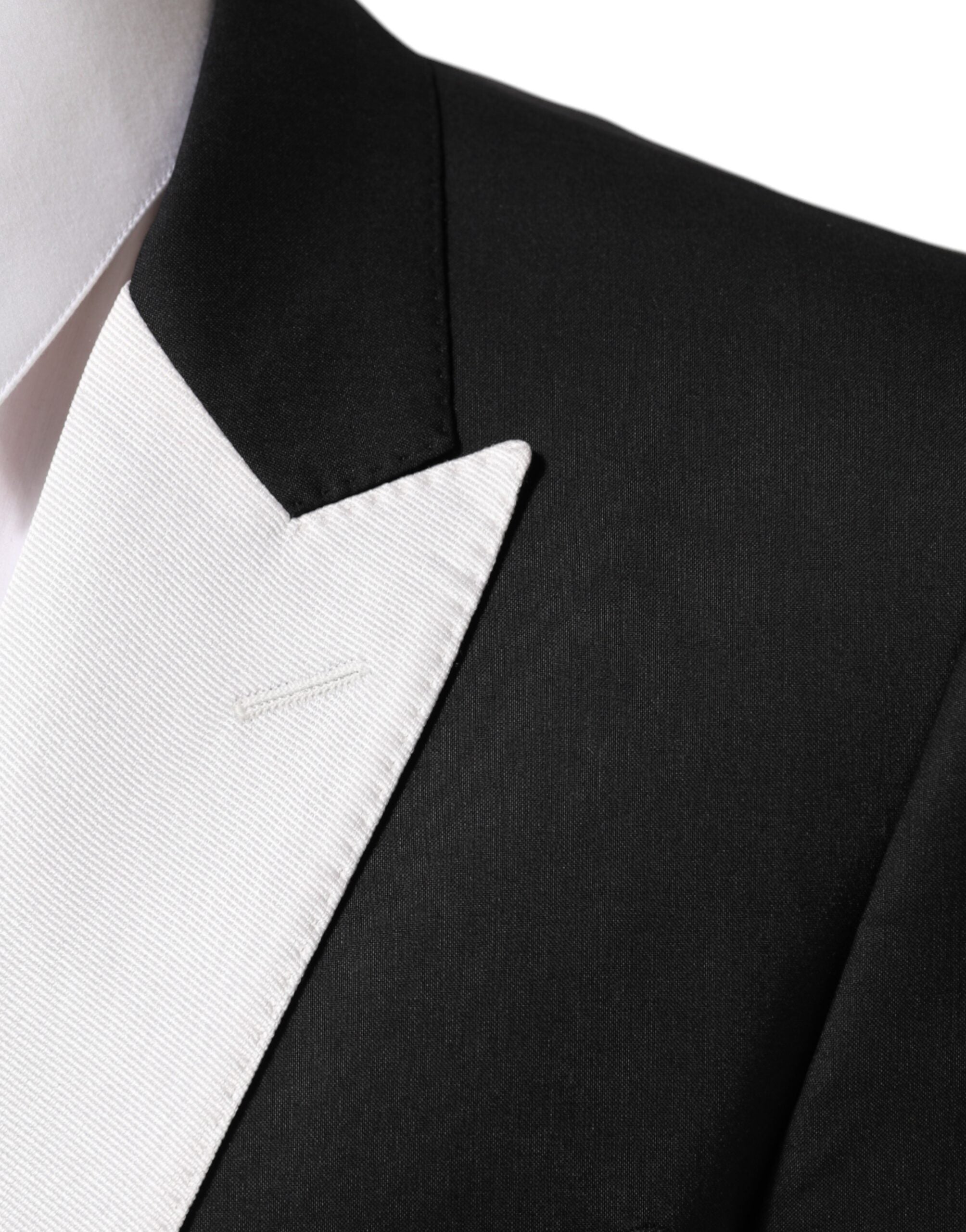 Dolce & Gabbana Black White MARTINI 1 Button Men Suit Blazer Dolce & Gabbana