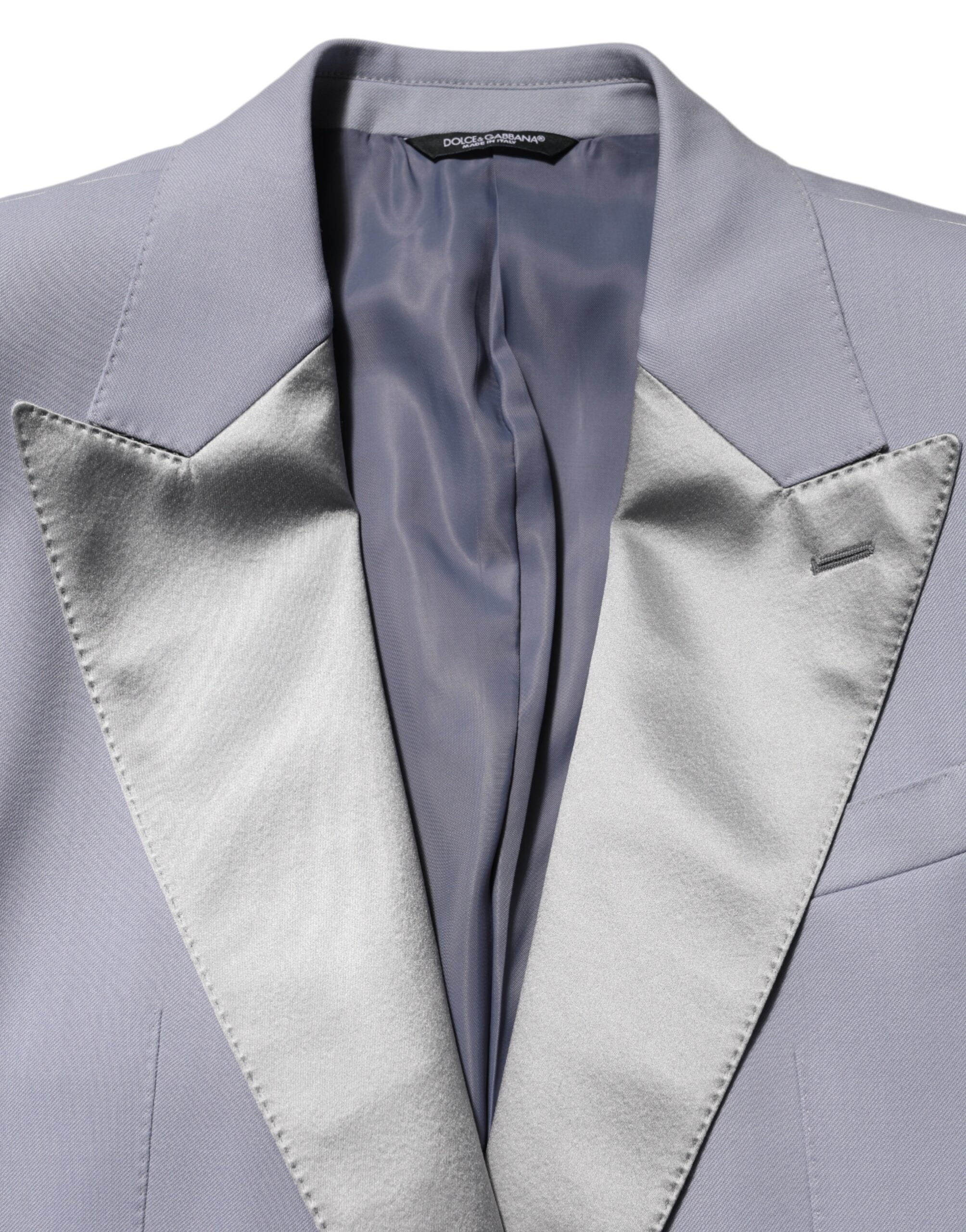 Dolce & Gabbana Gray Wool SICILIA 2 Buttons Men Suit Blazer Dolce & Gabbana
