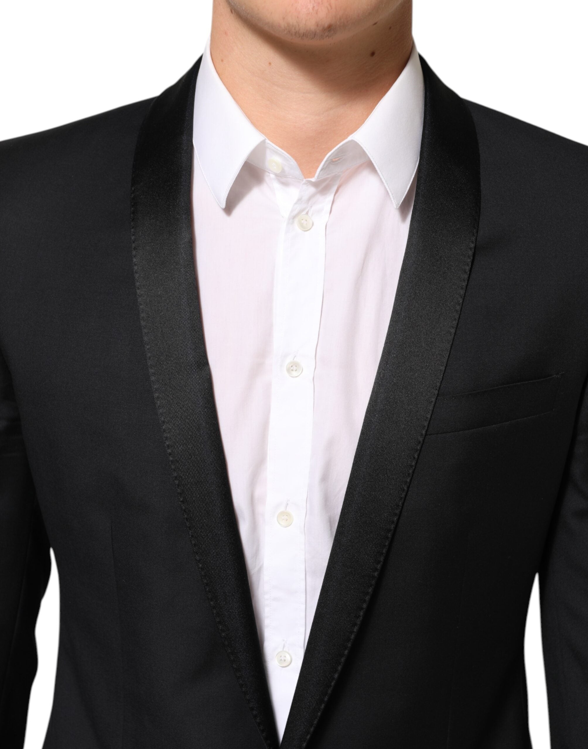Dolce & Gabbana Black GOLD 1 Button Suit Jacket Men Blazer Dolce & Gabbana