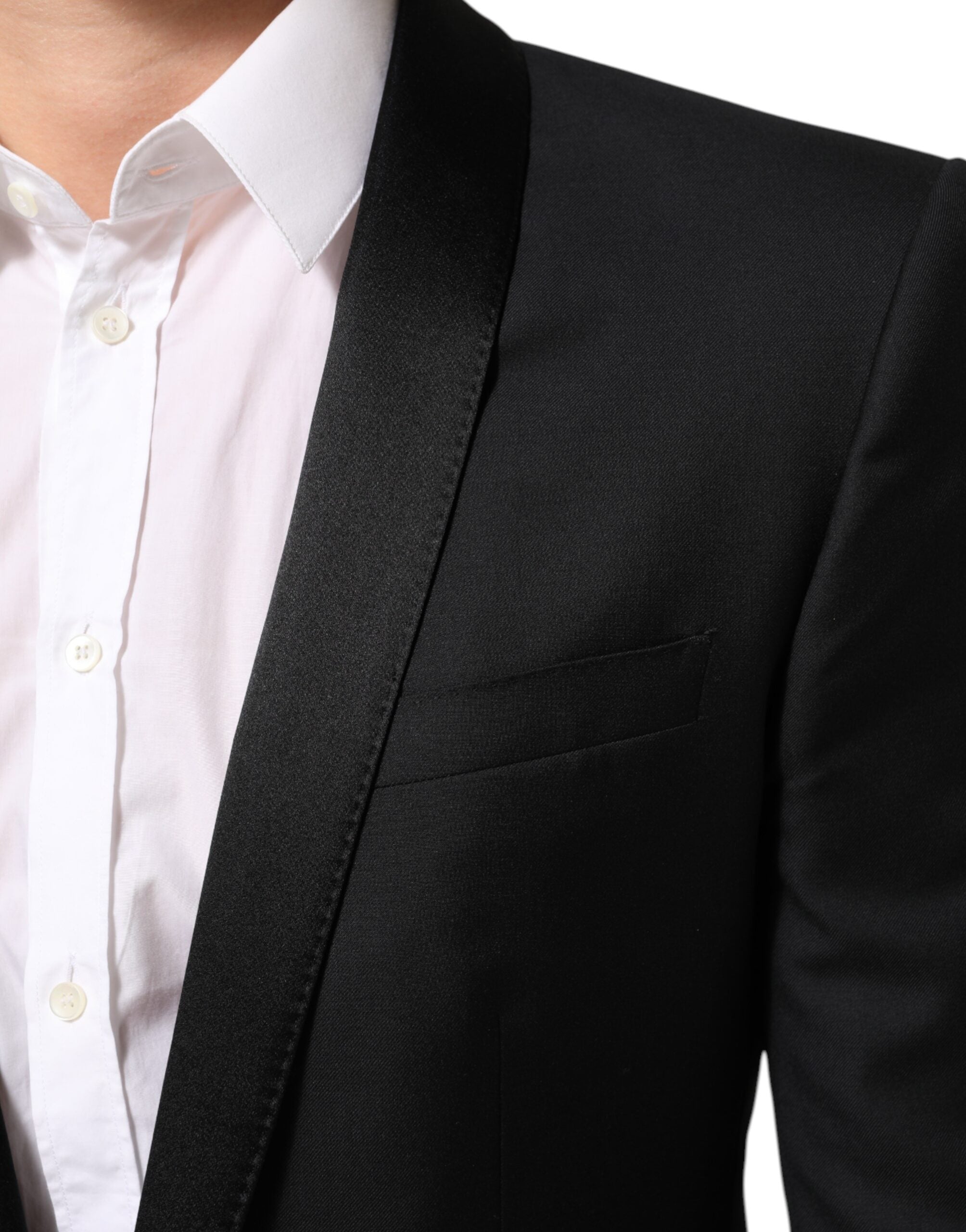 Dolce & Gabbana Black GOLD 1 Button Suit Jacket Men Blazer Dolce & Gabbana
