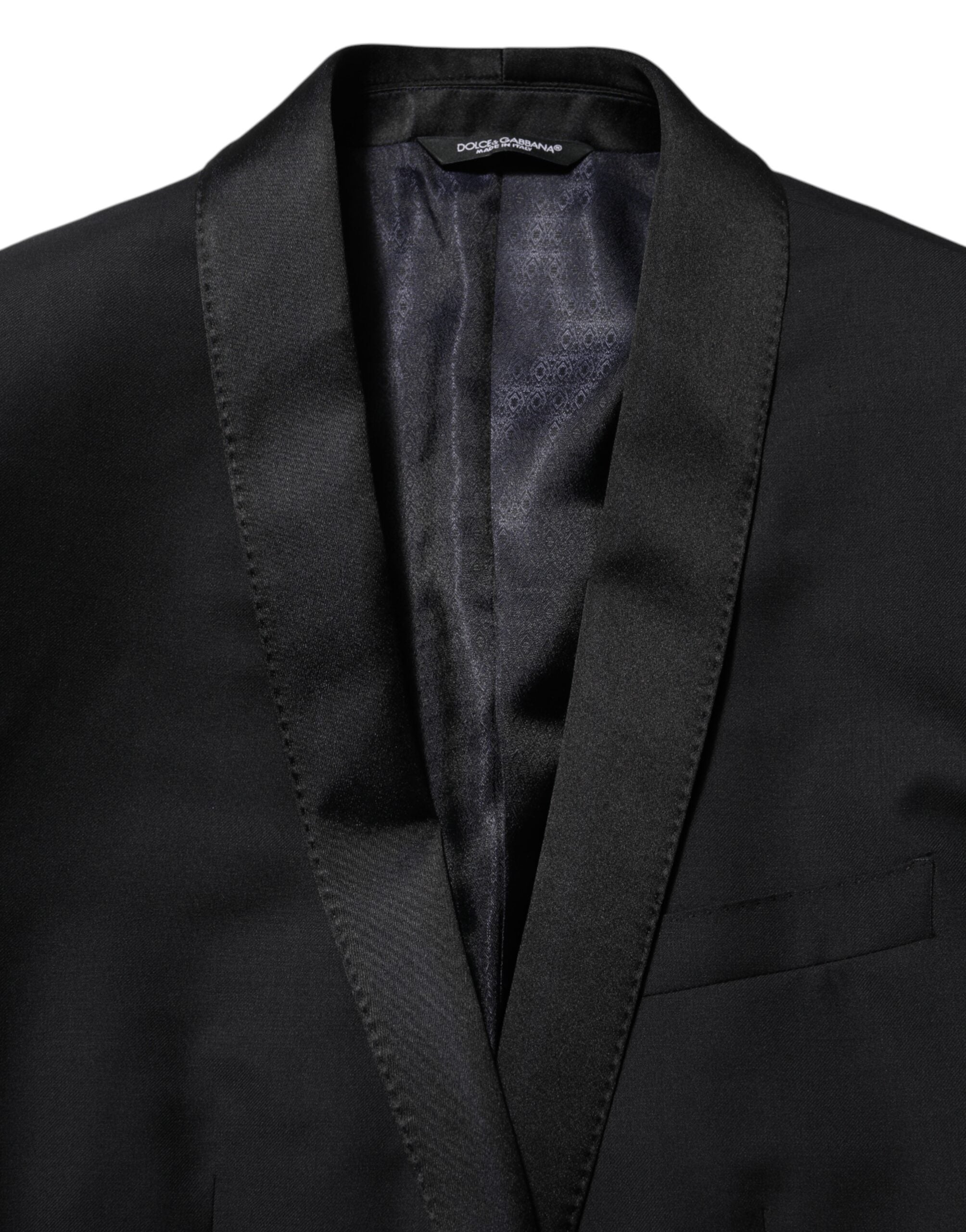 Dolce & Gabbana Black GOLD 1 Button Suit Jacket Men Blazer Dolce & Gabbana