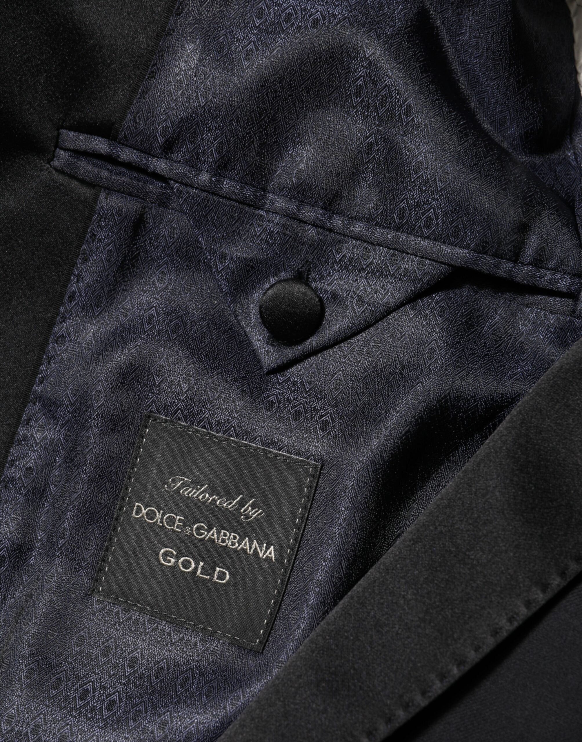 Dolce & Gabbana Black GOLD 1 Button Suit Jacket Men Blazer Dolce & Gabbana