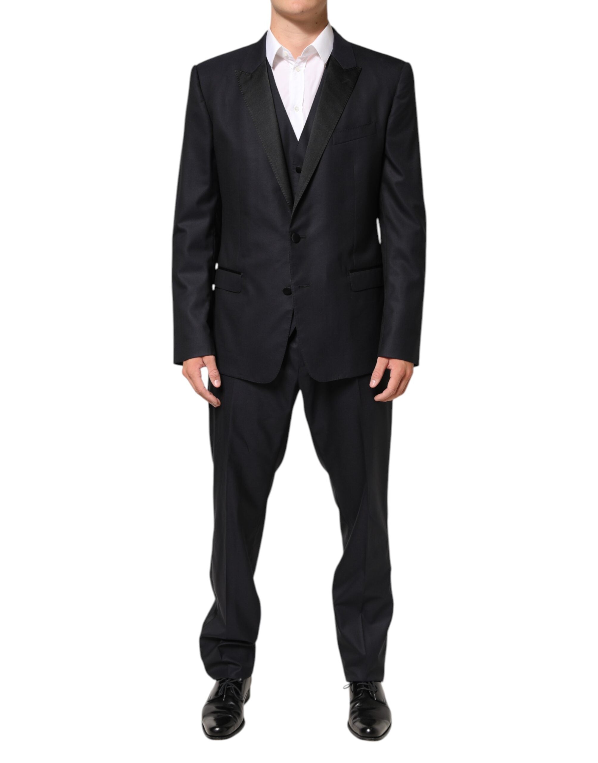 Dolce & Gabbana Black MARTINI 2 Buttons Suit 3 Piece Suit Dolce & Gabbana