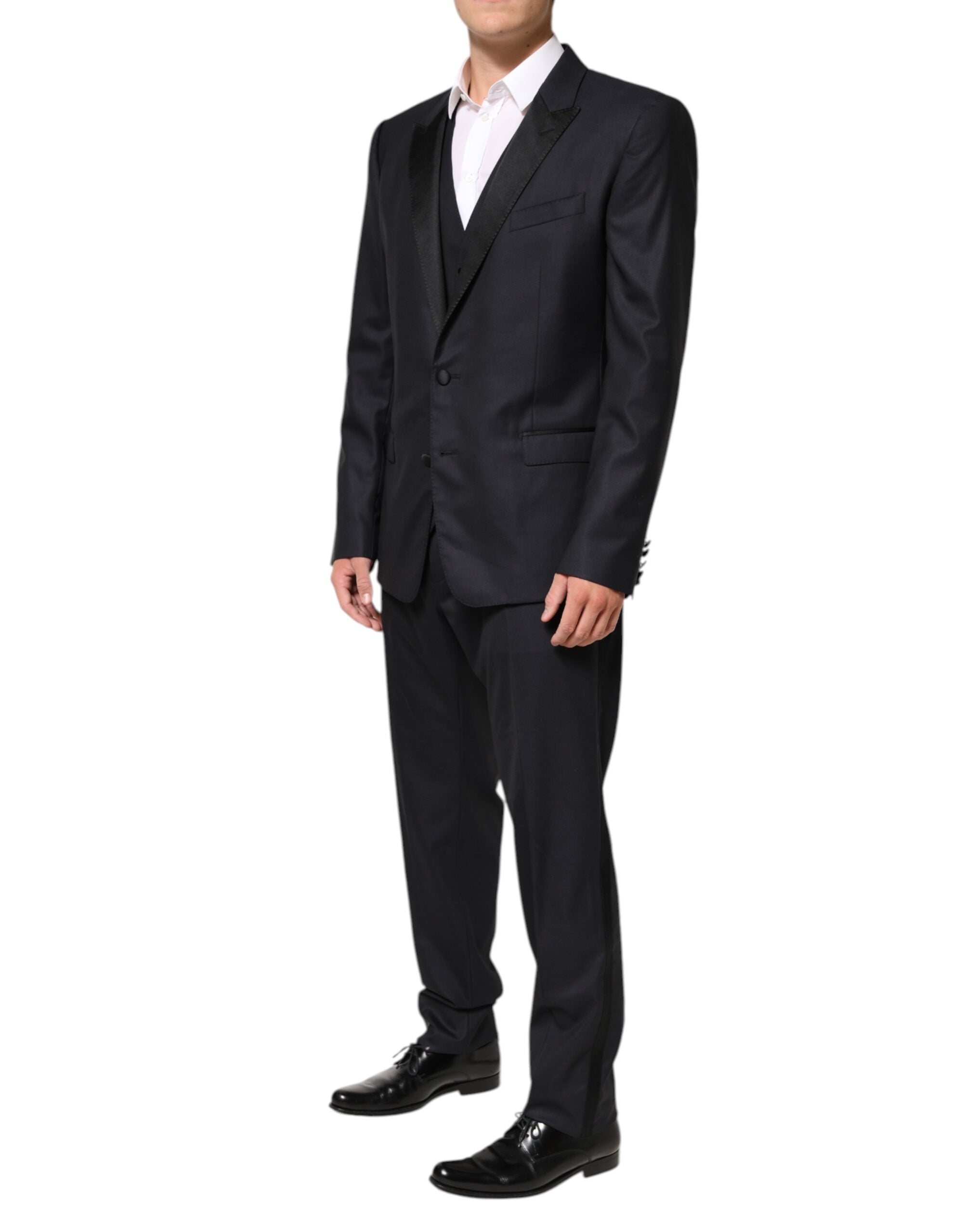 Dolce & Gabbana Black MARTINI 2 Buttons Suit 3 Piece Suit Dolce & Gabbana