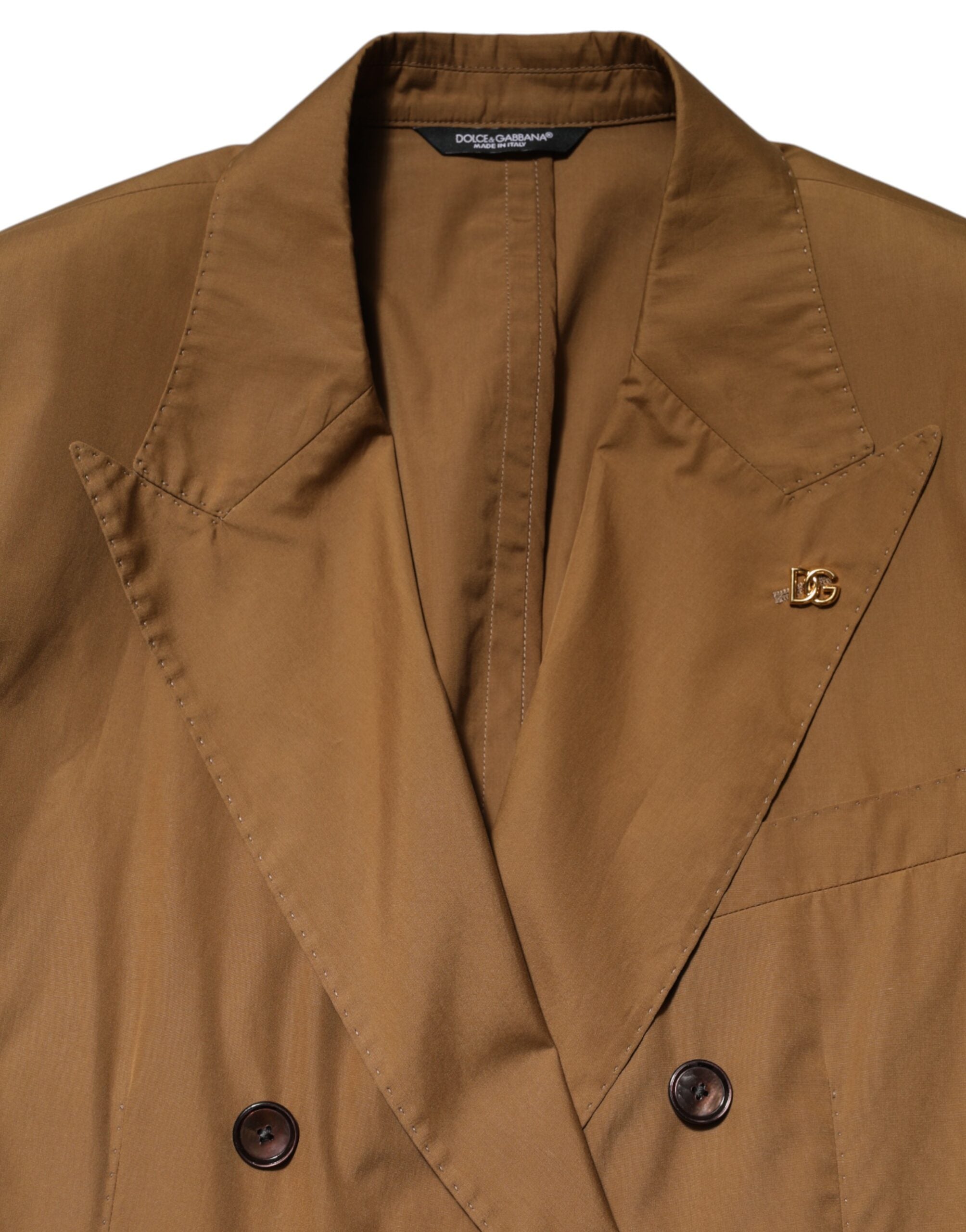 Dolce & Gabbana Brown TAORMINA Double-Breasted 2 Piece Suit Dolce & Gabbana