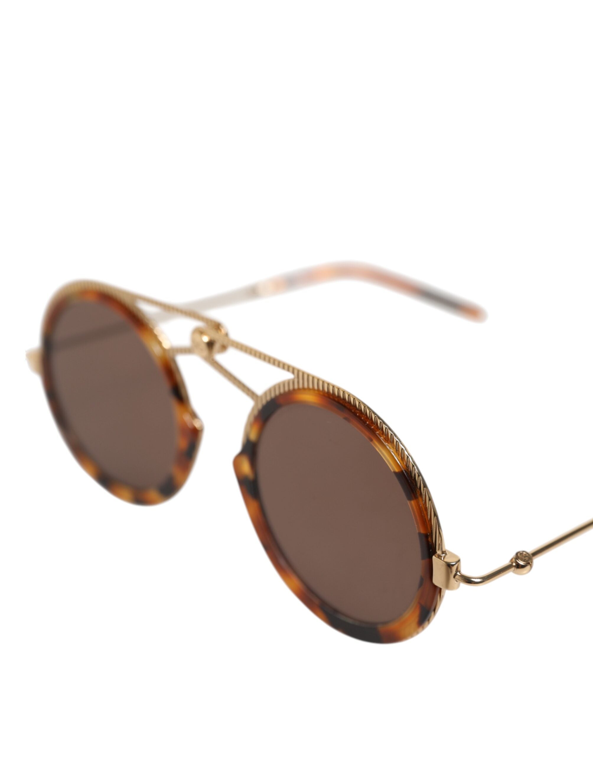 Dolce & Gabbana Gold Havana Frame DG Fatto A Mano Eyewea Sunglasses Dolce & Gabbana