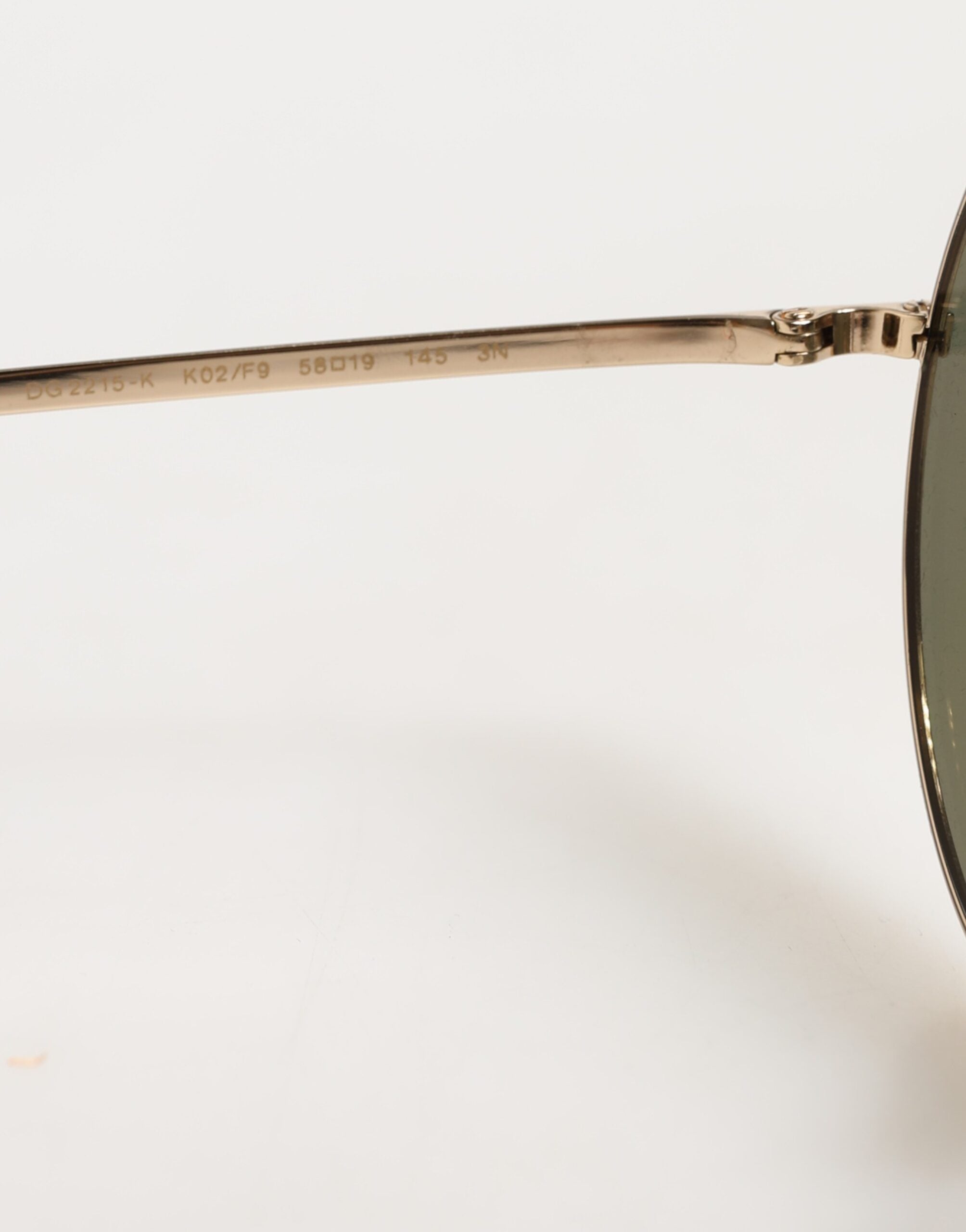 Dolce & Gabbana Gold Metal Round Shades Eyewear Sunglasses Dolce & Gabbana