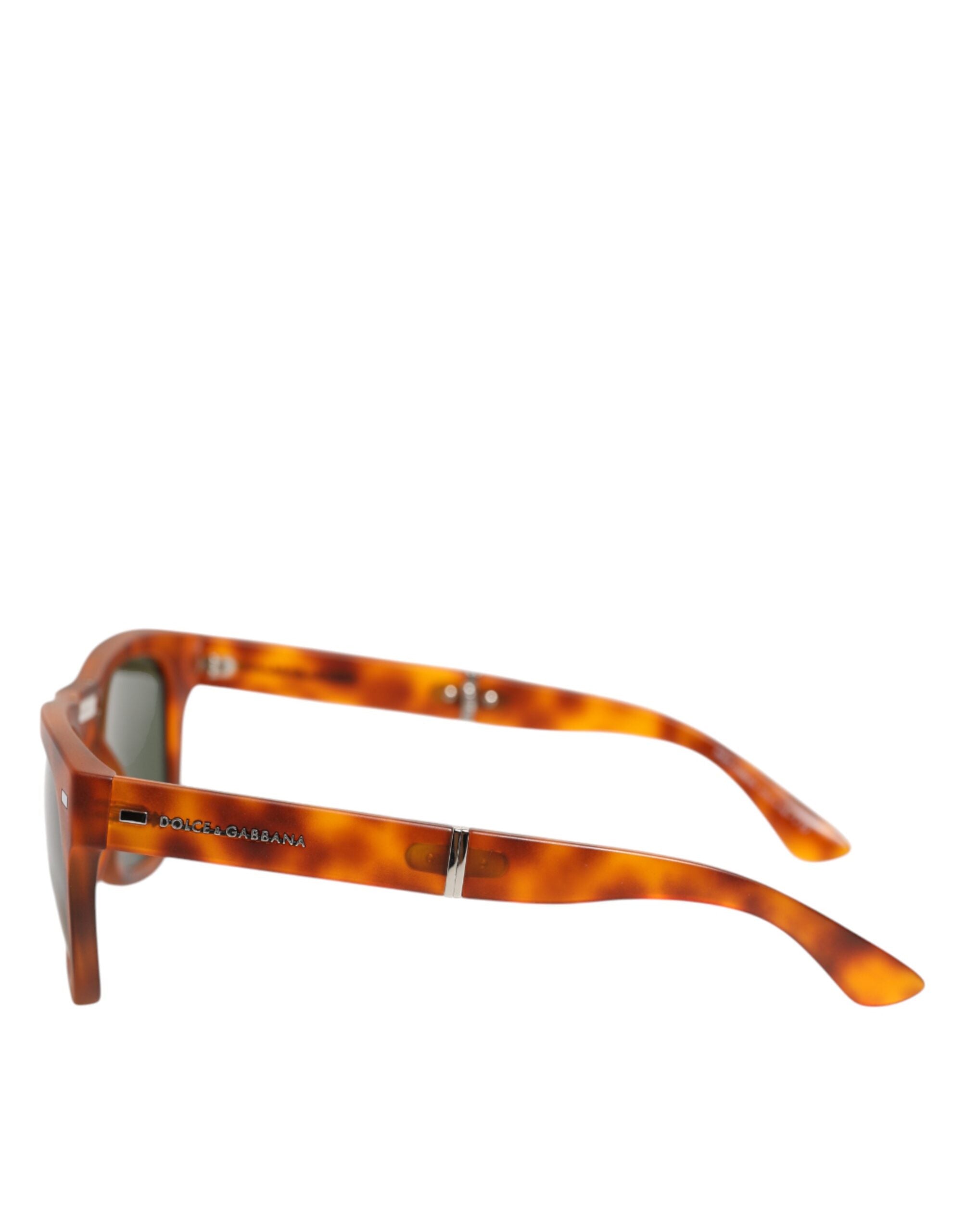 Dolce & Gabbana DG6089 Havana Full Rim Round Lenses Foldable Sunglasses Dolce & Gabbana