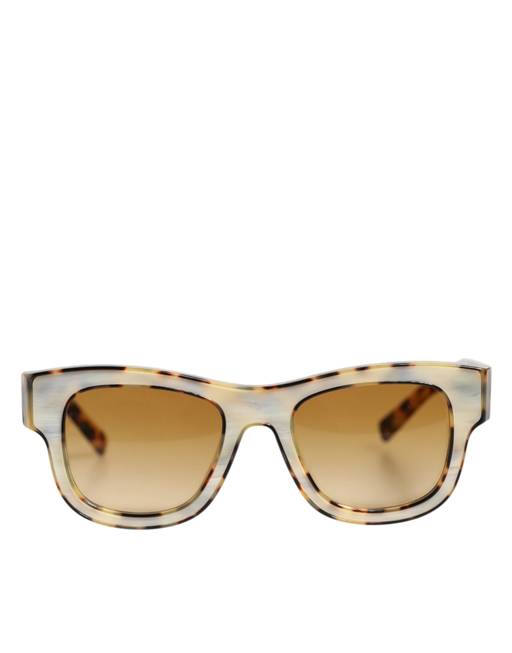 Dolce & Gabbana DG4379F White Tortoiseshell Gradient Acetate Shades Sunglasses Dolce & Gabbana