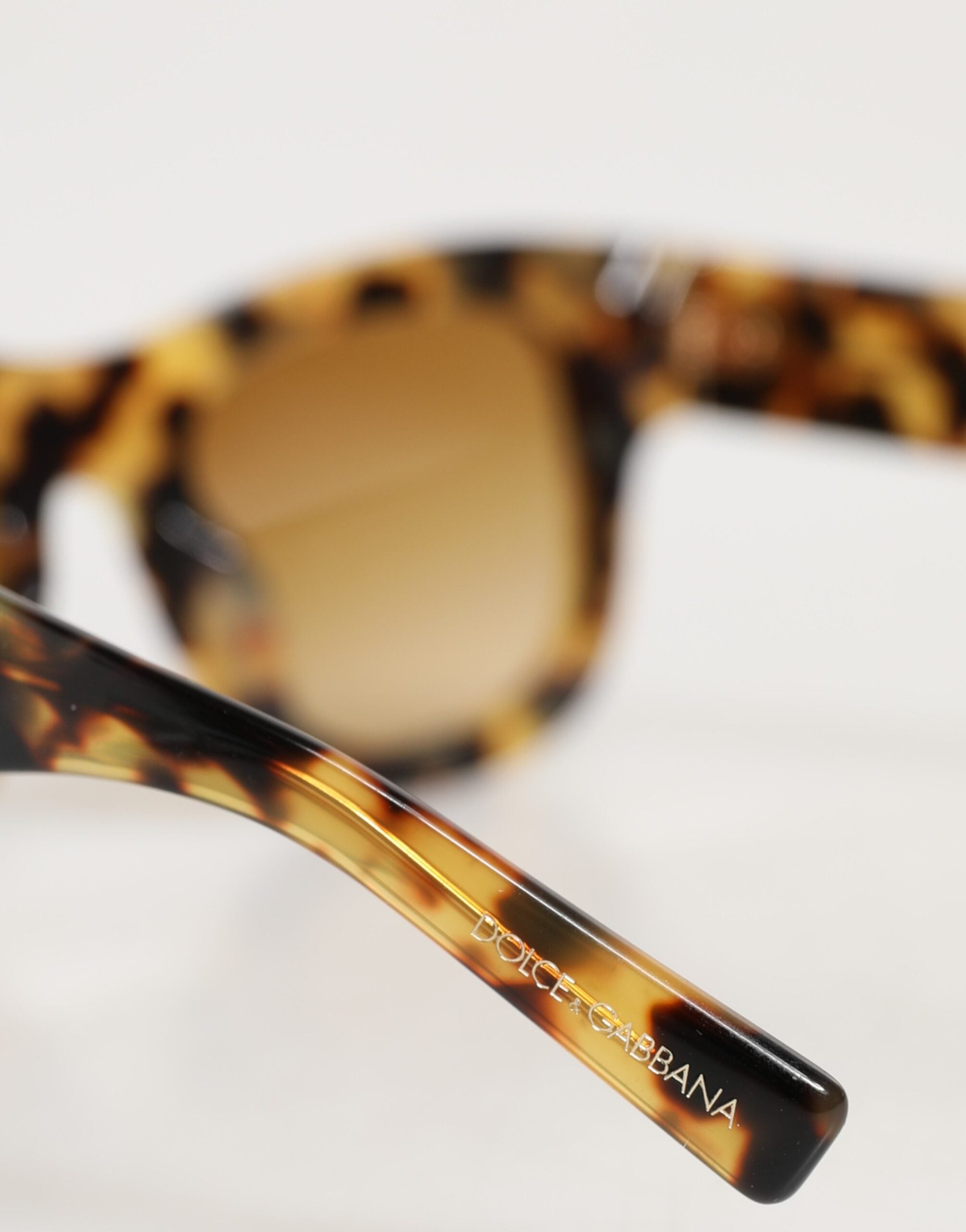 Dolce & Gabbana DG4379F White Tortoiseshell Gradient Acetate Shades Sunglasses Dolce & Gabbana