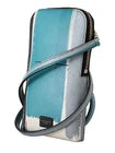 Dolce & Gabbana Blue Leather Cross Body Neck Strap Card Slot Phone Pocket Dolce & Gabbana