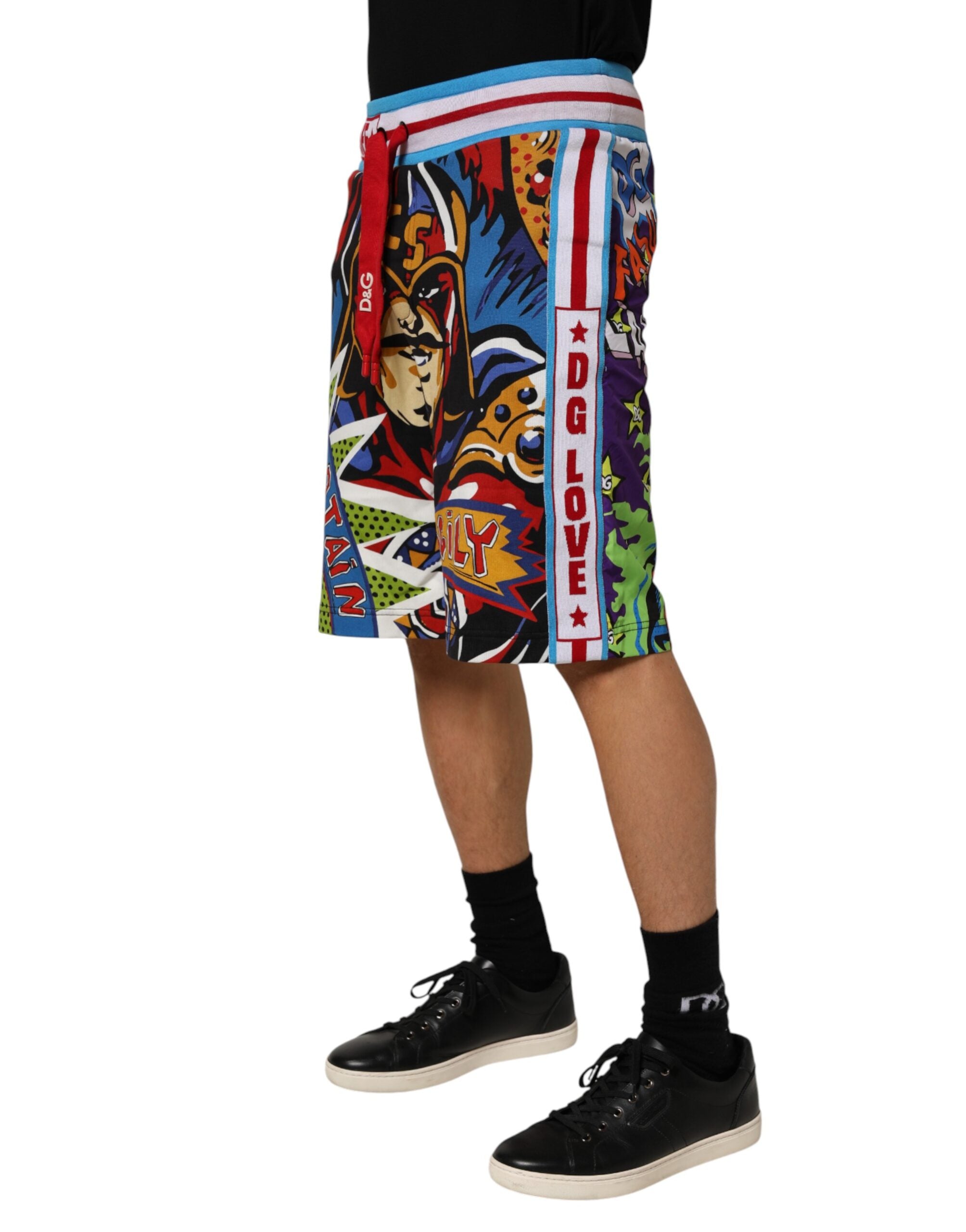 Dolce & Gabbana Multicolor Captain Sicily Men Bermuda Shorts Dolce & Gabbana