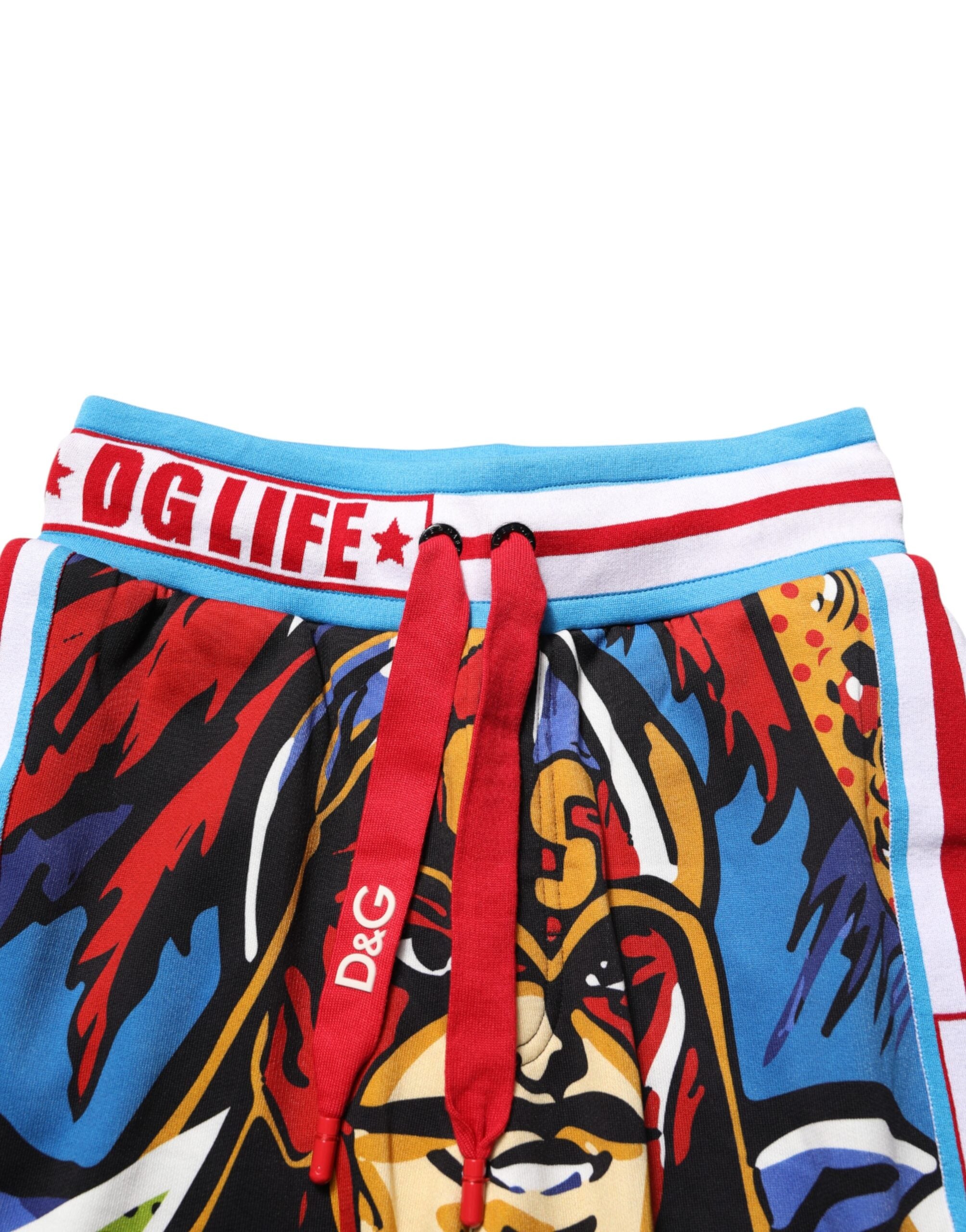 Dolce & Gabbana Multicolor Captain Sicily Men Bermuda Shorts Dolce & Gabbana