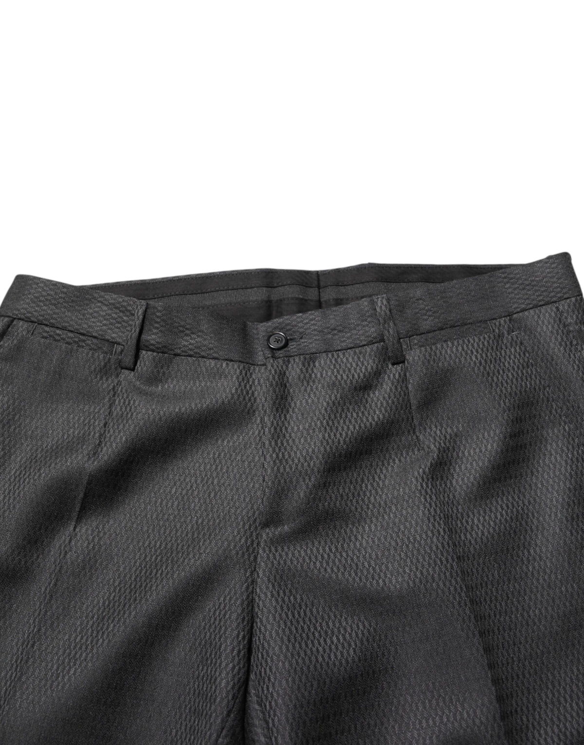 Dolce & Gabbana Black Wool Formal Dress Men Trouser Pants