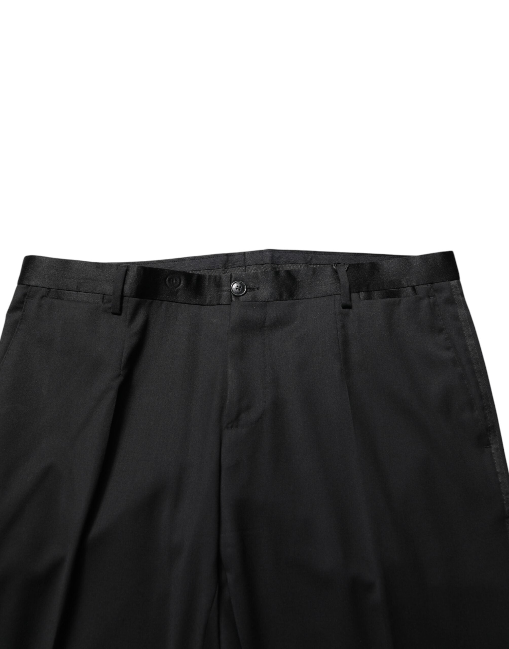 Dolce & Gabbana Black Wool Formal Dress Men Trouser Pants Dolce & Gabbana