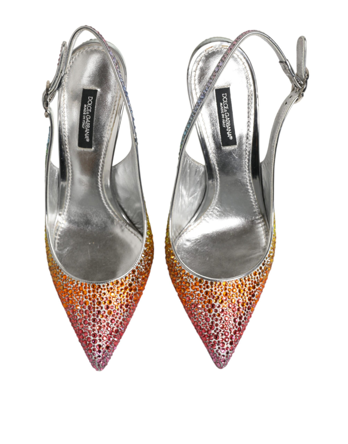 Dolce & Gabbana Multicolor Sequin Slingback Pumps Shoes