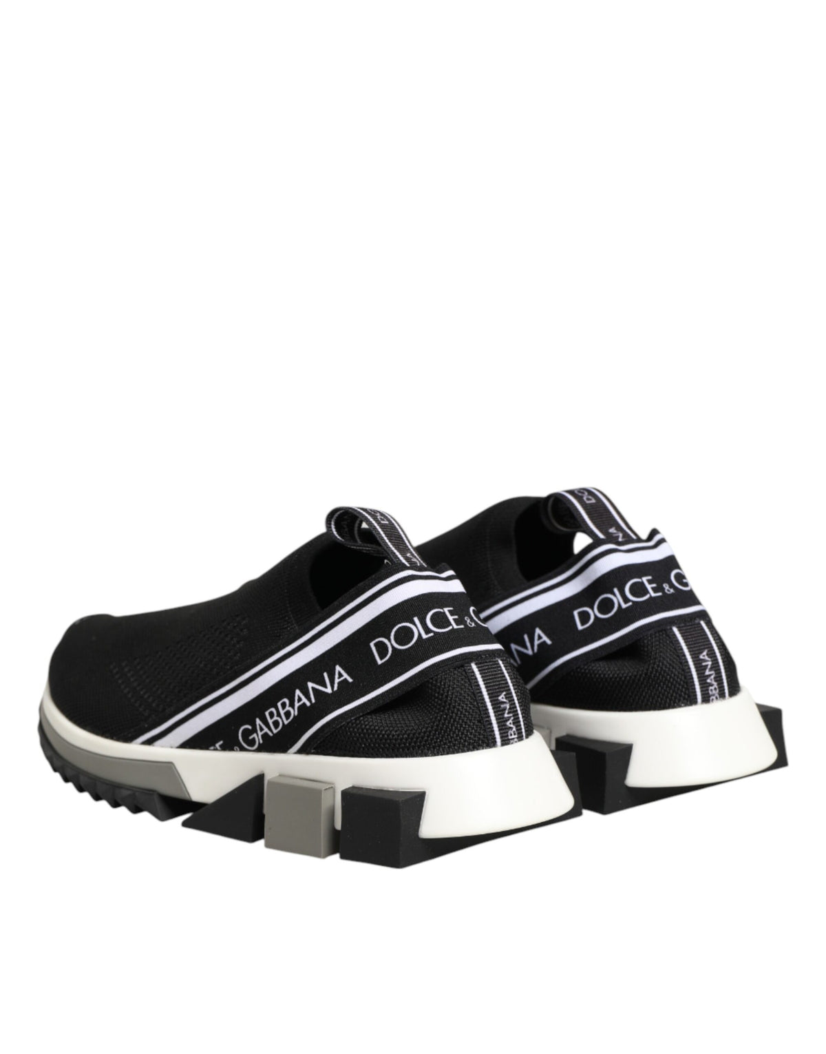 Dolce & Gabbana Black Slip On Sorrento Low Top Sneakers Shoes