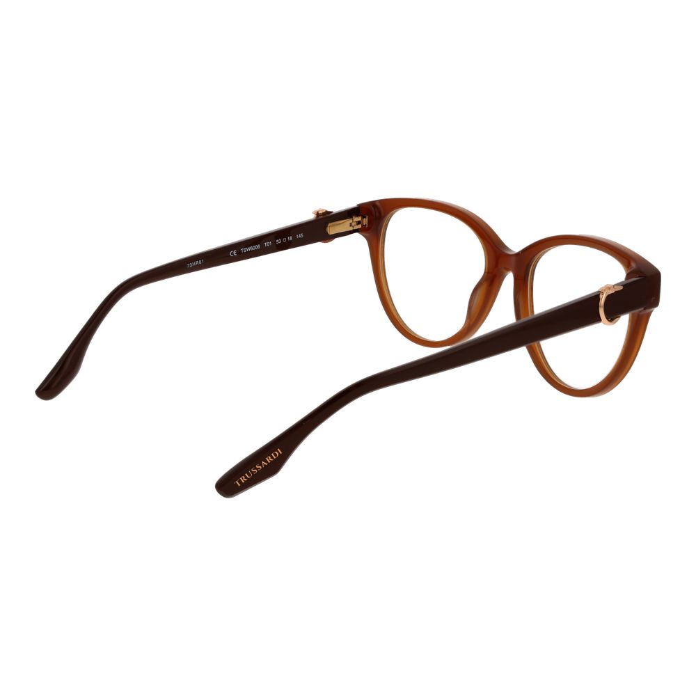 Trussardi Brown Acetate Glasses (Frames) Trussardi