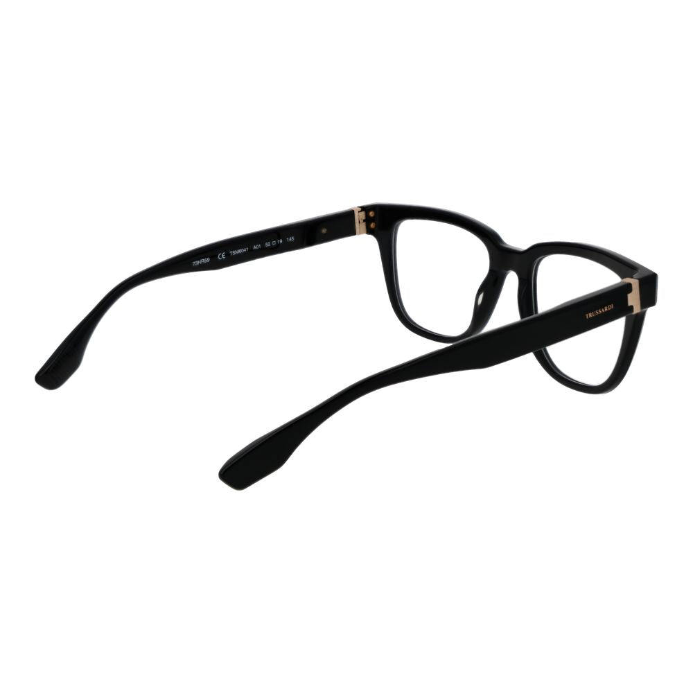 Trussardi Black Acetate Glasses (Frames) Trussardi